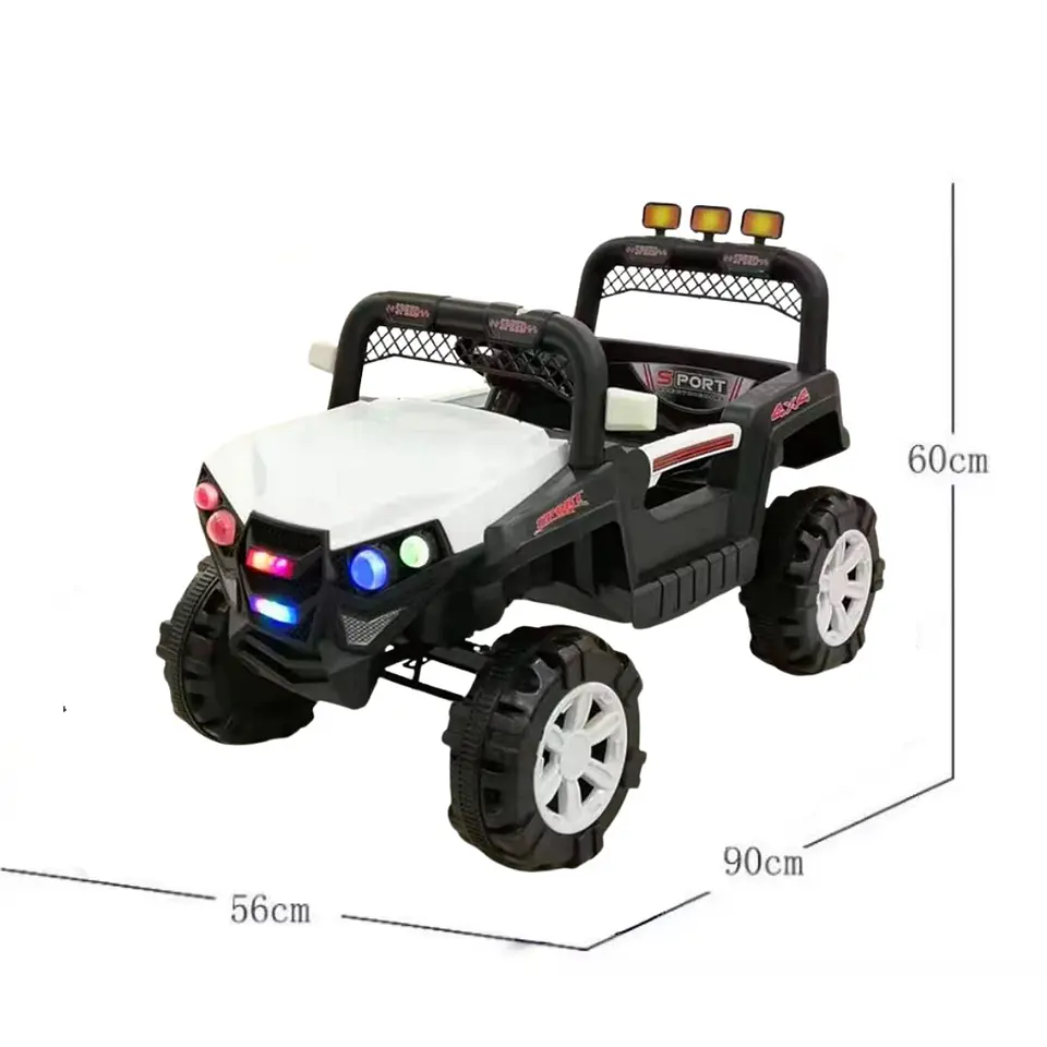 Auto Batería Jeep Eléctrico Infantil 12V Control Trail Blanco  3