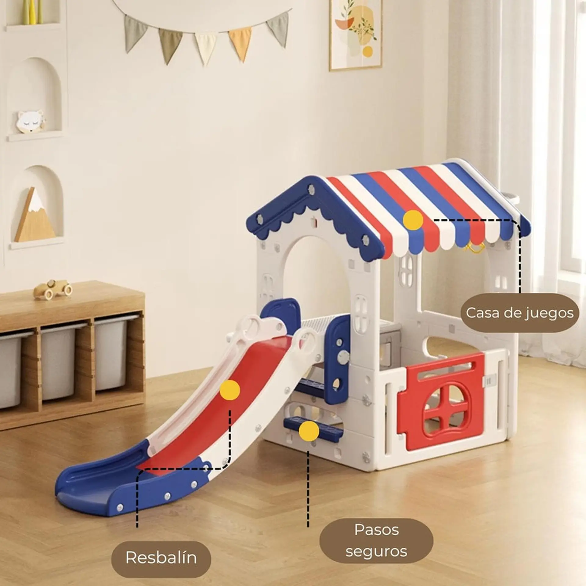 Juego Resbalin Tobogan Casa Club Casita Dream 2