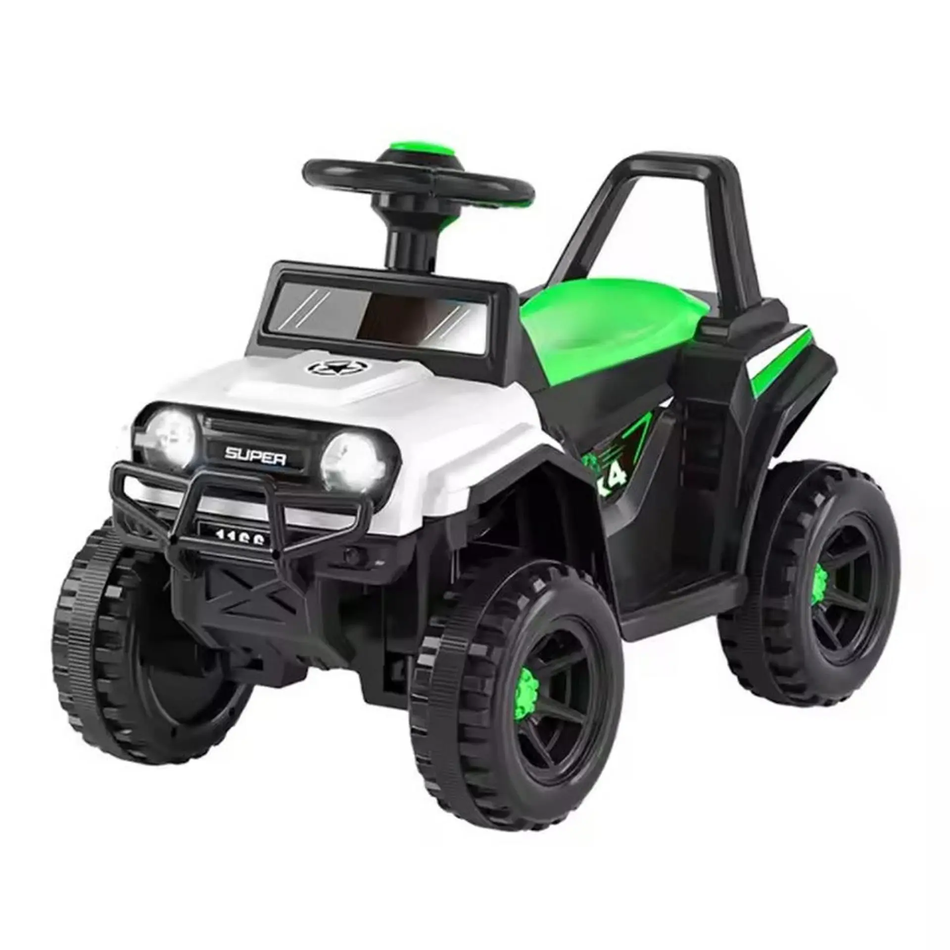 Moto Batería Eléctrico Infantil Rock Blanca Juguete  1