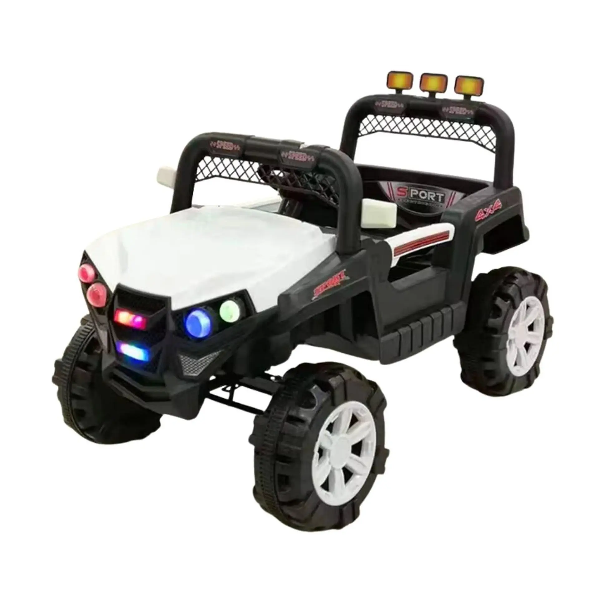 Auto Batería Jeep Eléctrico Infantil 12V Control Trail Blanco  2