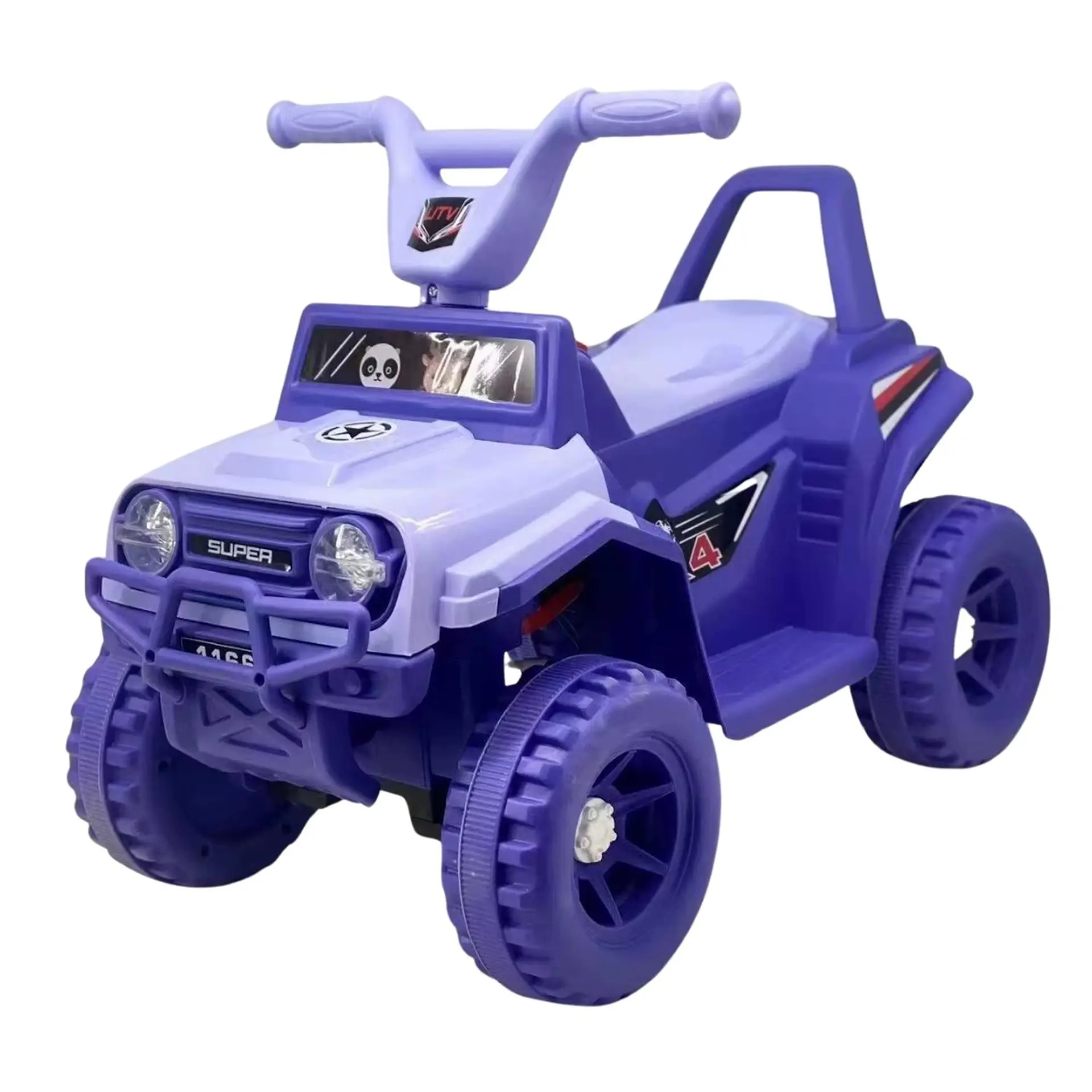 Moto Batería Eléctrico Infantil Rock Morada Juguete  1