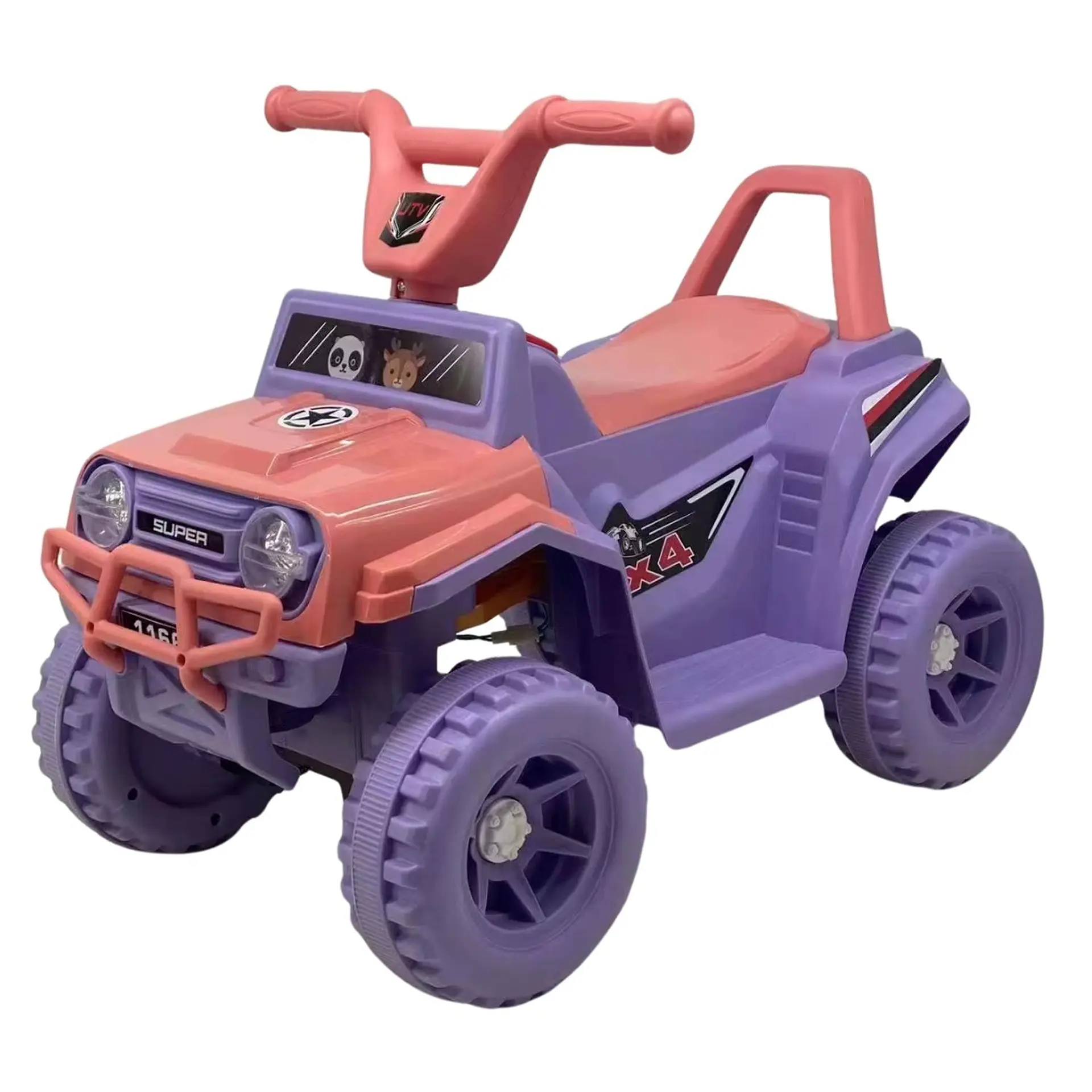 Moto Batería Eléctrico Infantil Rock Rosa Juguete  1