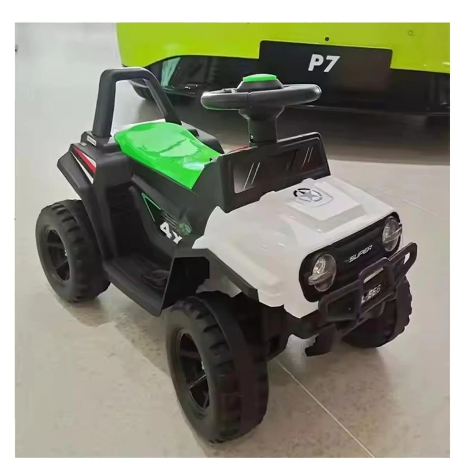 Moto Batería Eléctrico Infantil Rock Blanca Juguete  2
