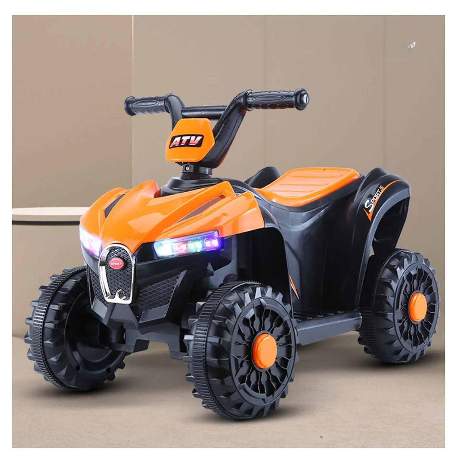 Moto Batería Eléctrico Infantil Terra Naranja Juguete  1