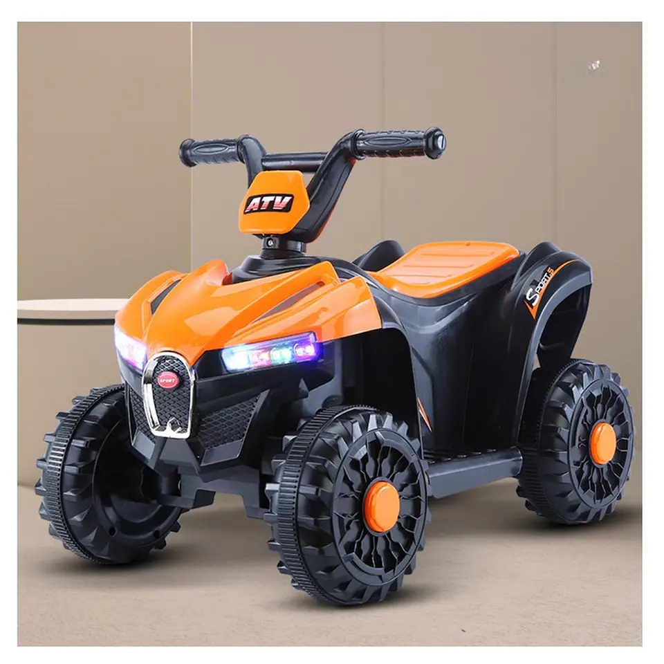 Moto Batería Eléctrico Infantil Terra Naranja Juguete  2
