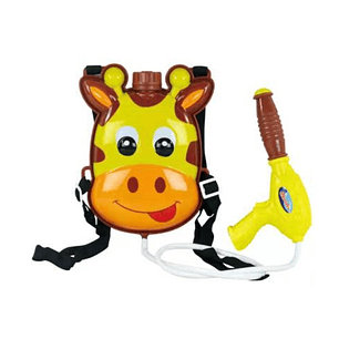 Pistola Agua Con Mochila Jirafa
