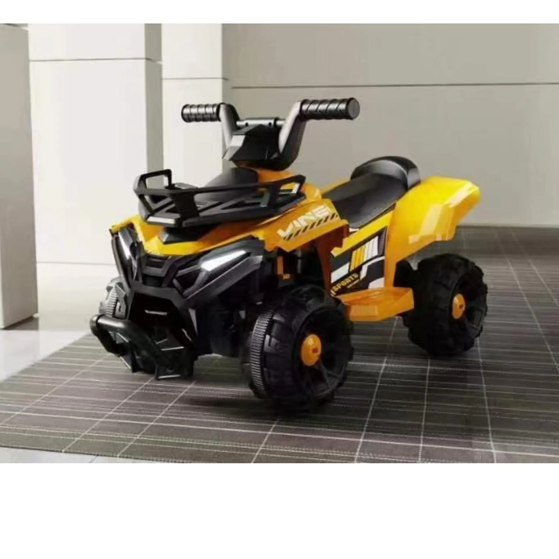 Moto Batería Eléctrico Infantil Rock Amarilla Juguete  6