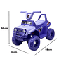Moto Electrica Bateria Jeep Niño Luz + Sonido 1166 Morada - Miniatura 2