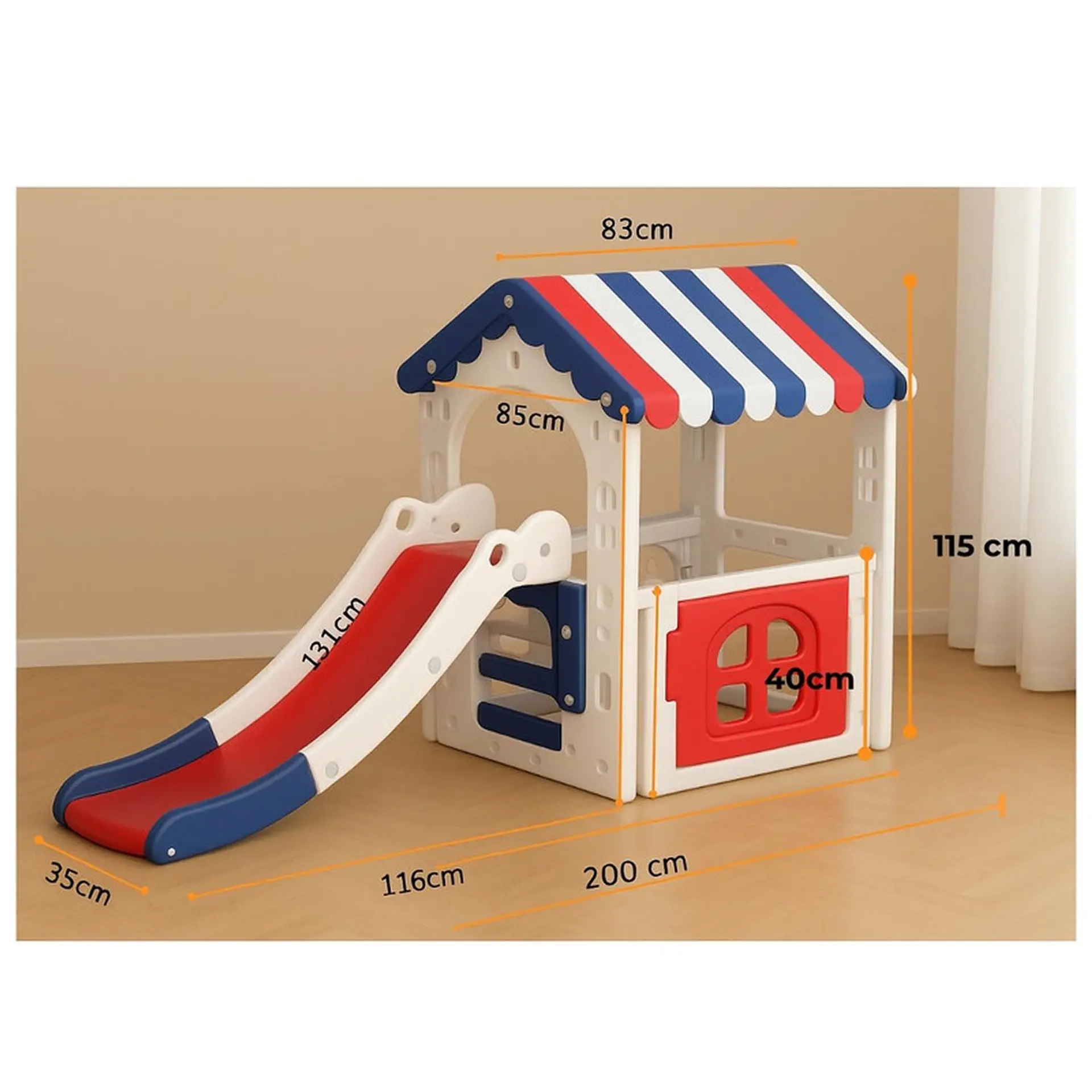 Juego Resbalin Tobogan Casa Club Casita Dream 6