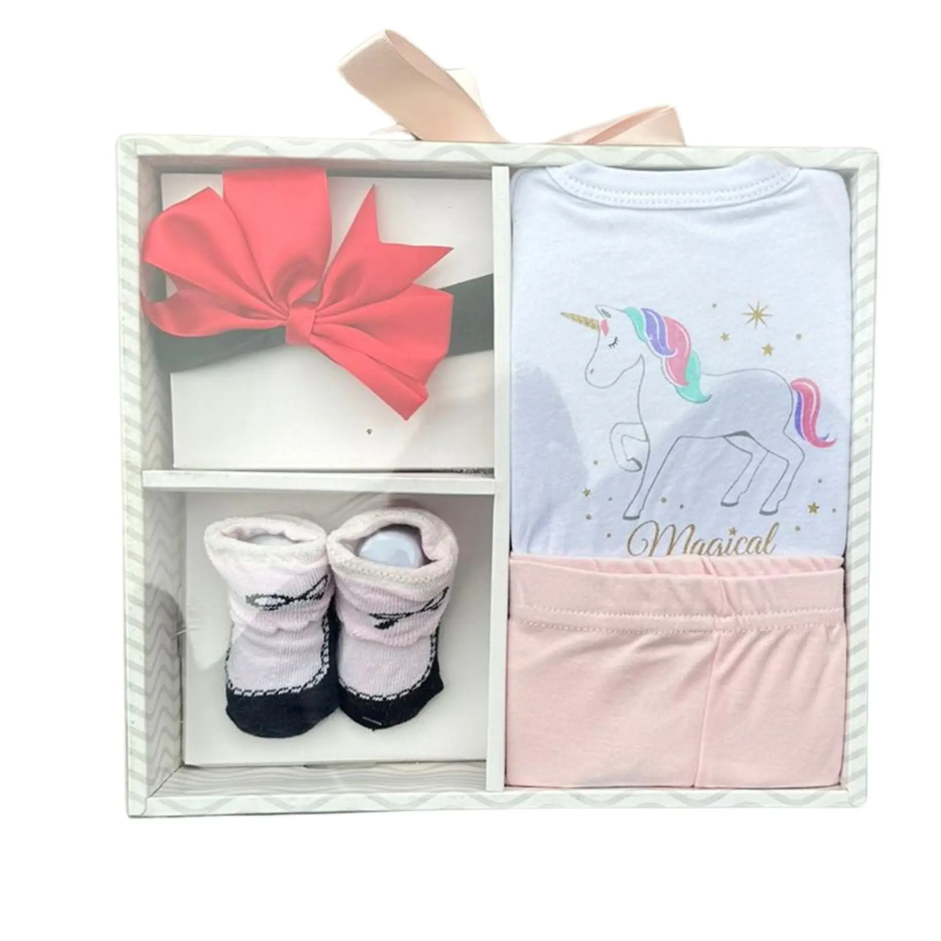 Set Bebe Ajuar Recien Nacido 4 Piezas En Caja Regalo Niñ 3