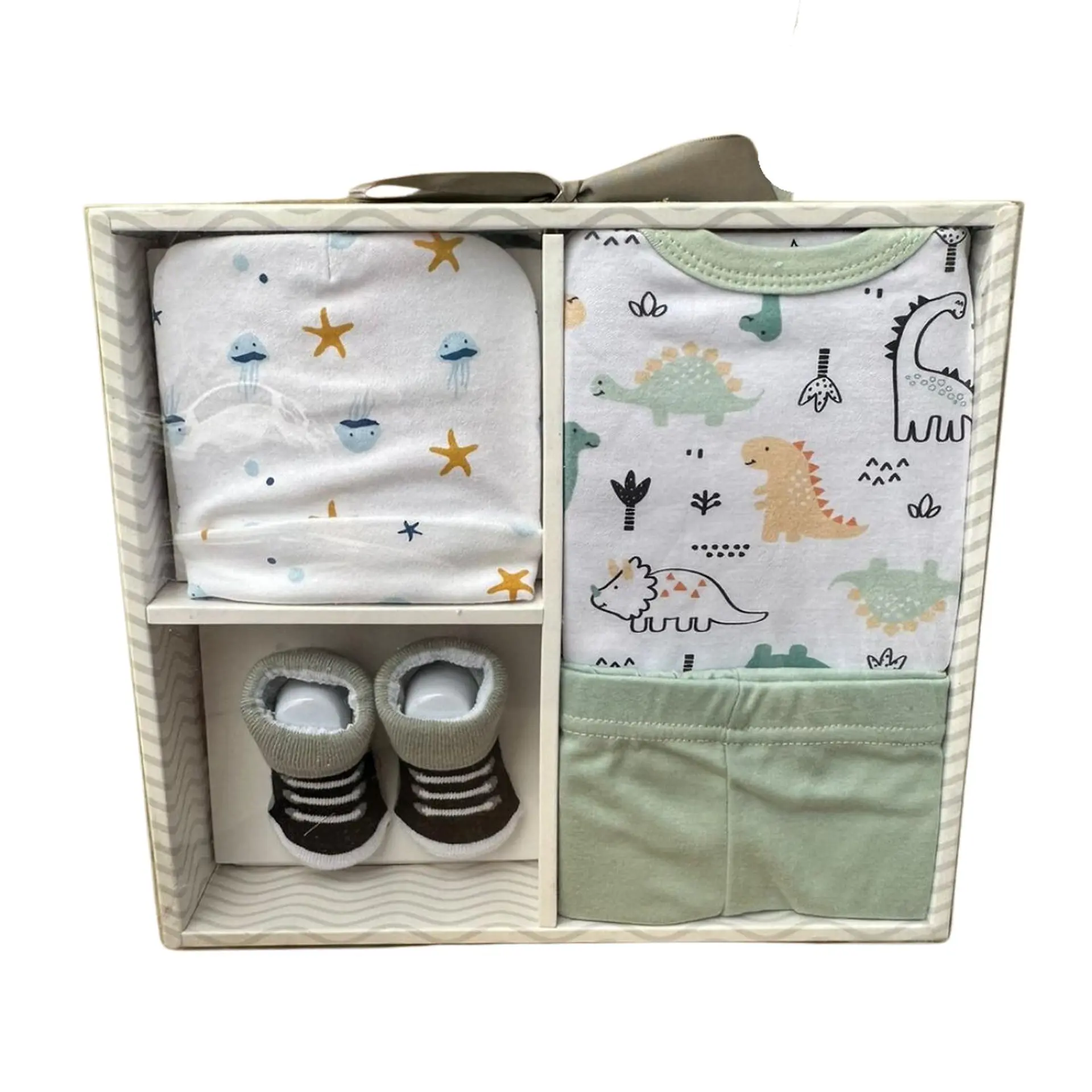 Set Bebe Ajuar Recien Nacido 4 Piezas En Caja Regalo Niñ 3