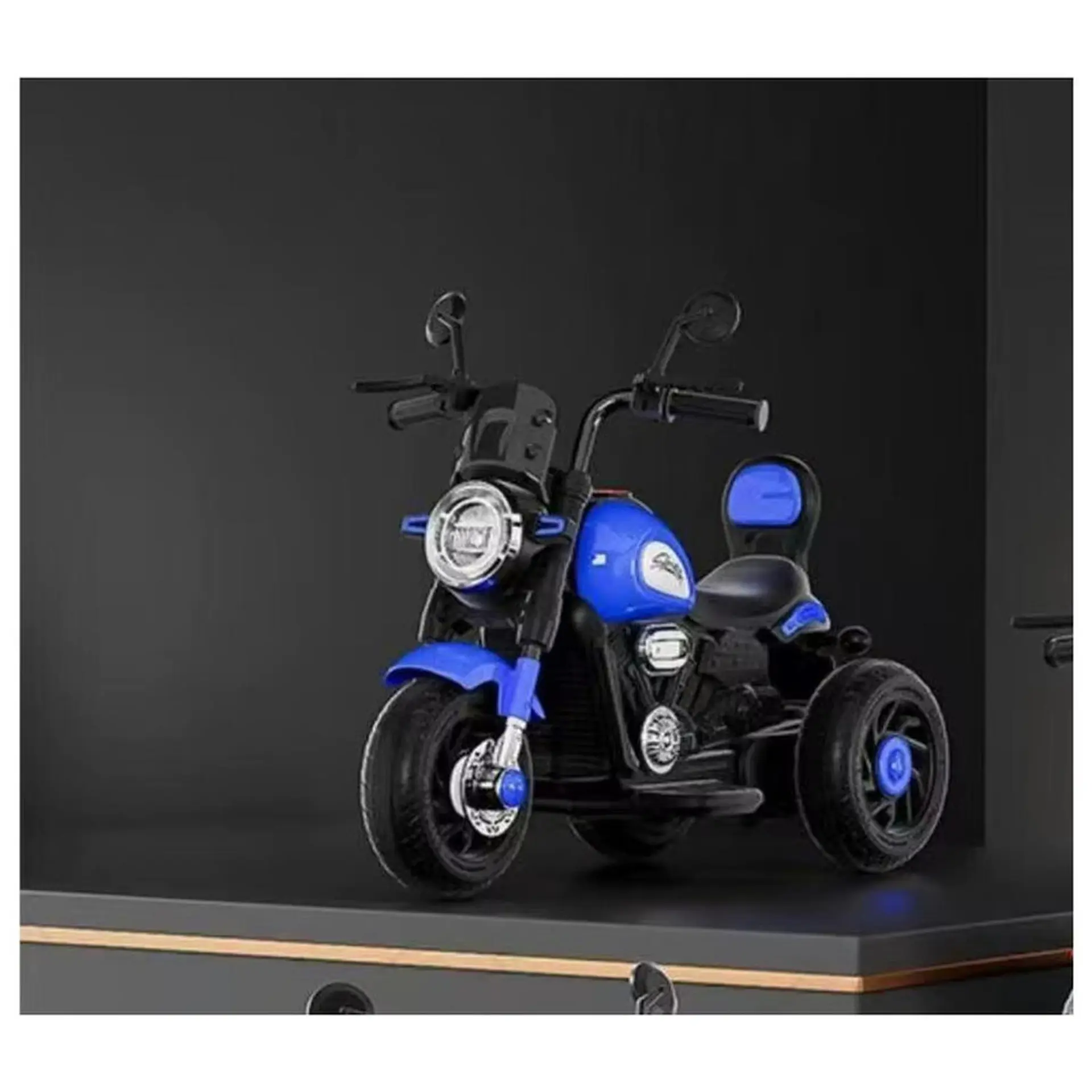 Moto Batería Eléctrico Infantil Lynx Azul Juguete  7