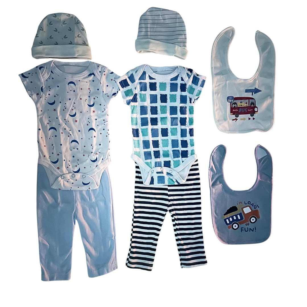 Set Bebe Ajuar Recien Nacido En Caja Regalo 8 Piezas Niñ 2