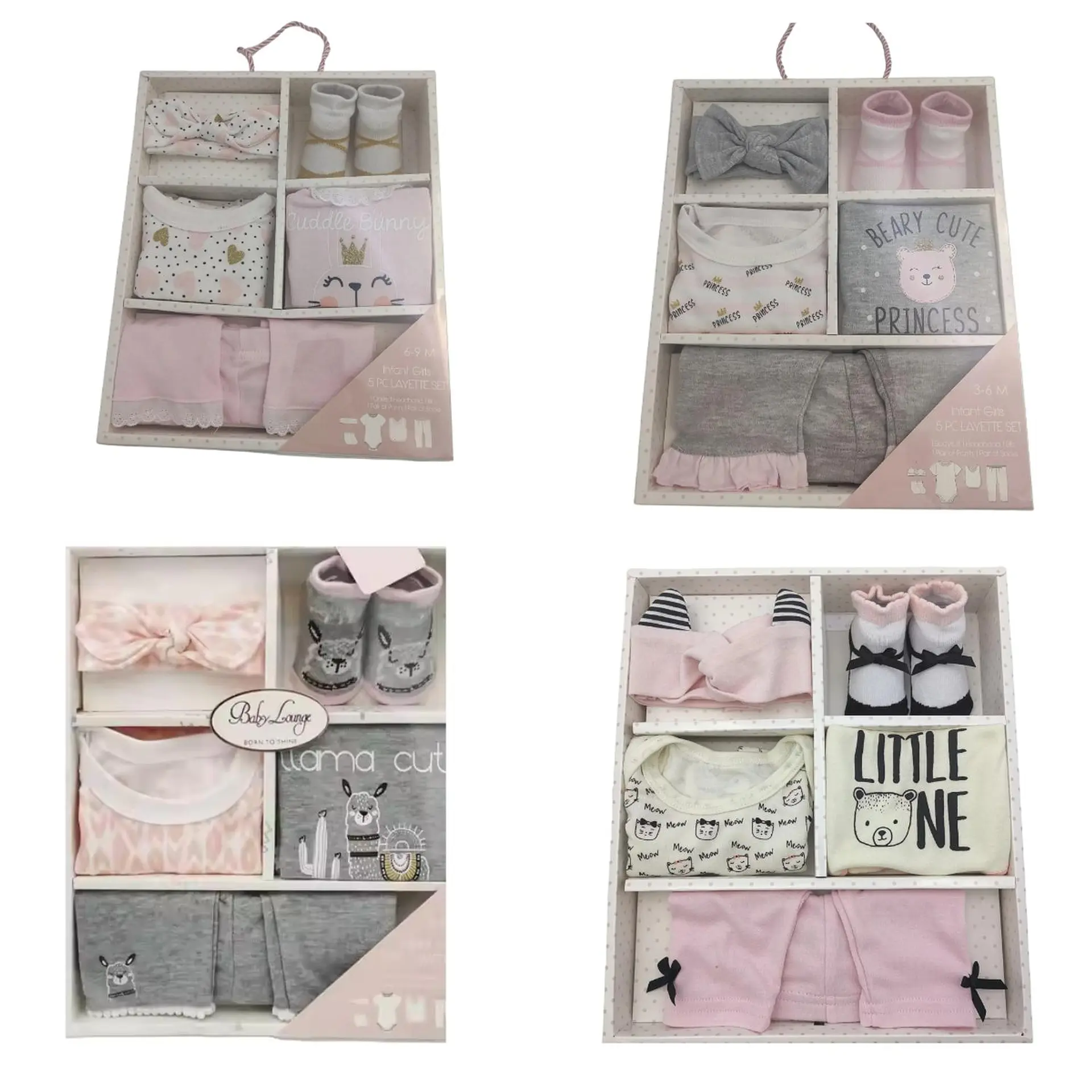 Set Bebe Ajuar Recien Nacido En Caja Regalo 5 Piezas Niñ 3
