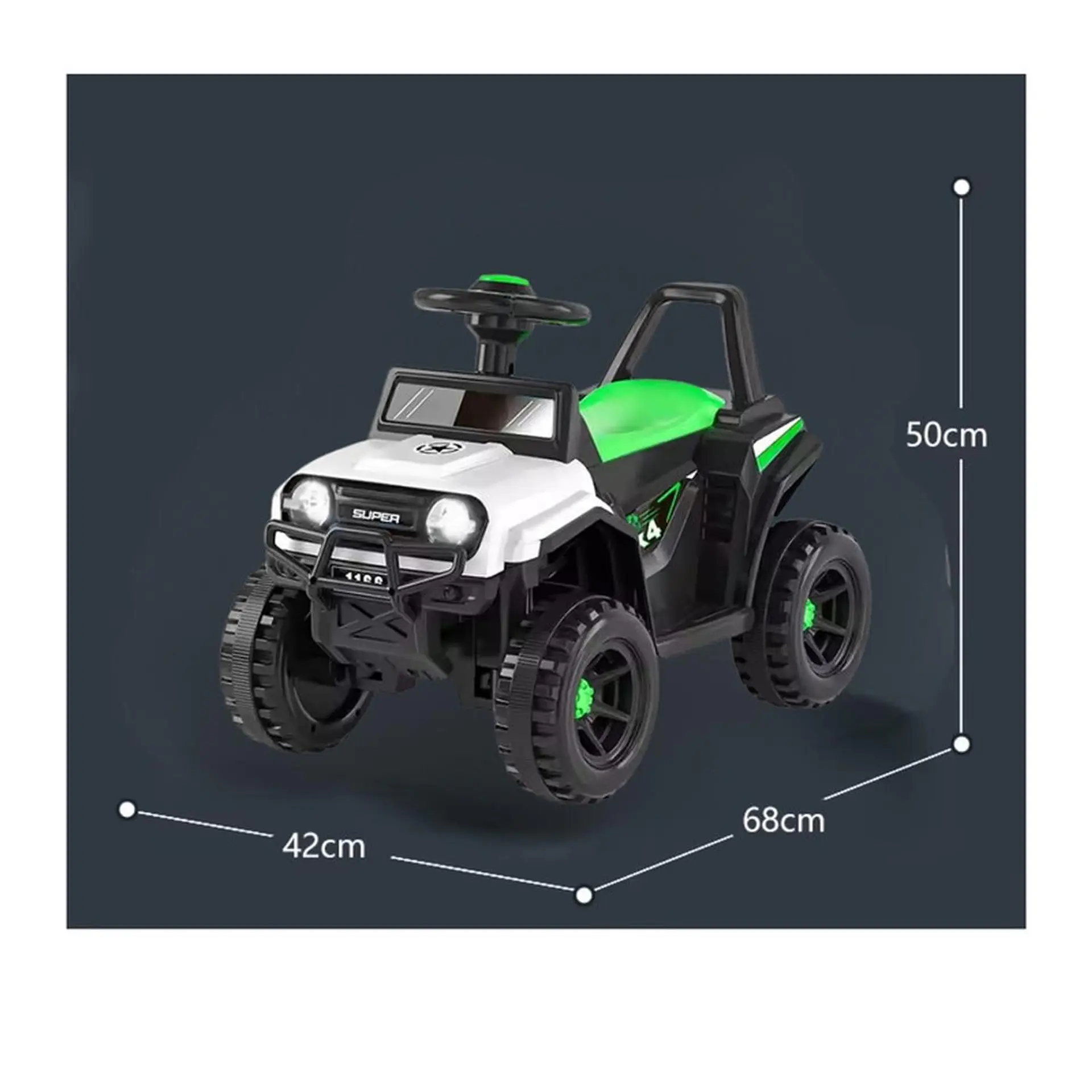Moto Batería Eléctrico Infantil Rock Blanca Juguete  6