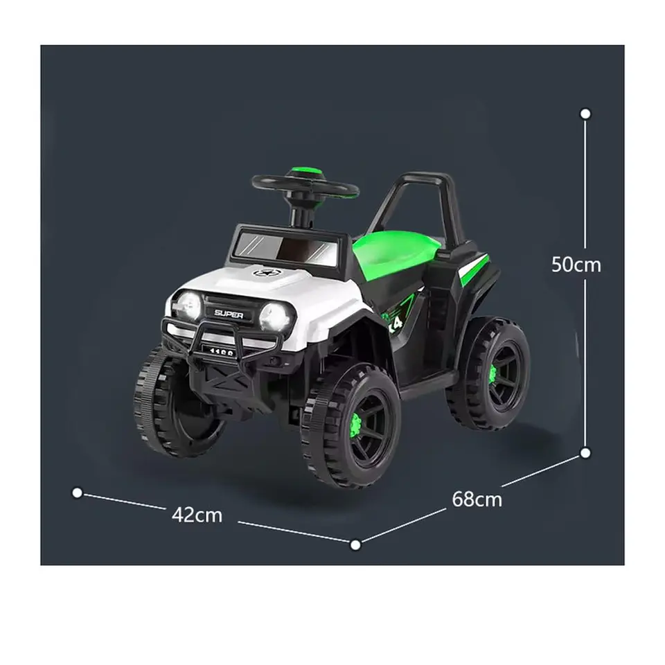 Moto Batería Eléctrico Infantil Rock Blanca Juguete  6