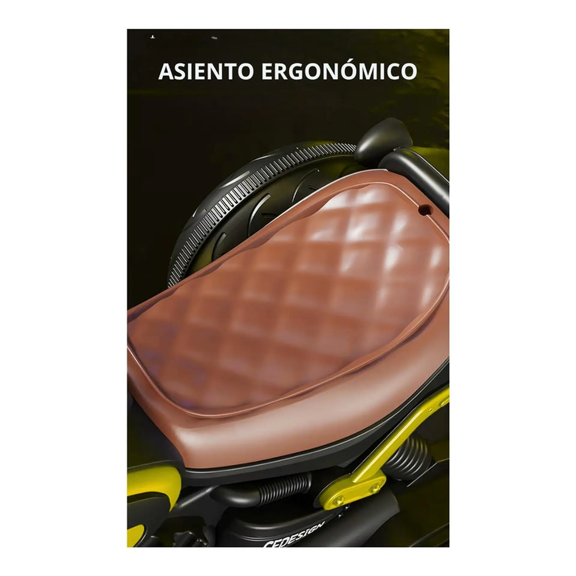 Moto Batería Eléctrico Infantil Neo Amarilla Juguete  5