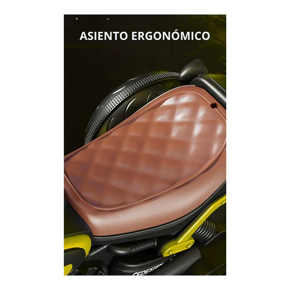 Moto Batería Eléctrico Infantil Neo Amarilla Juguete  5