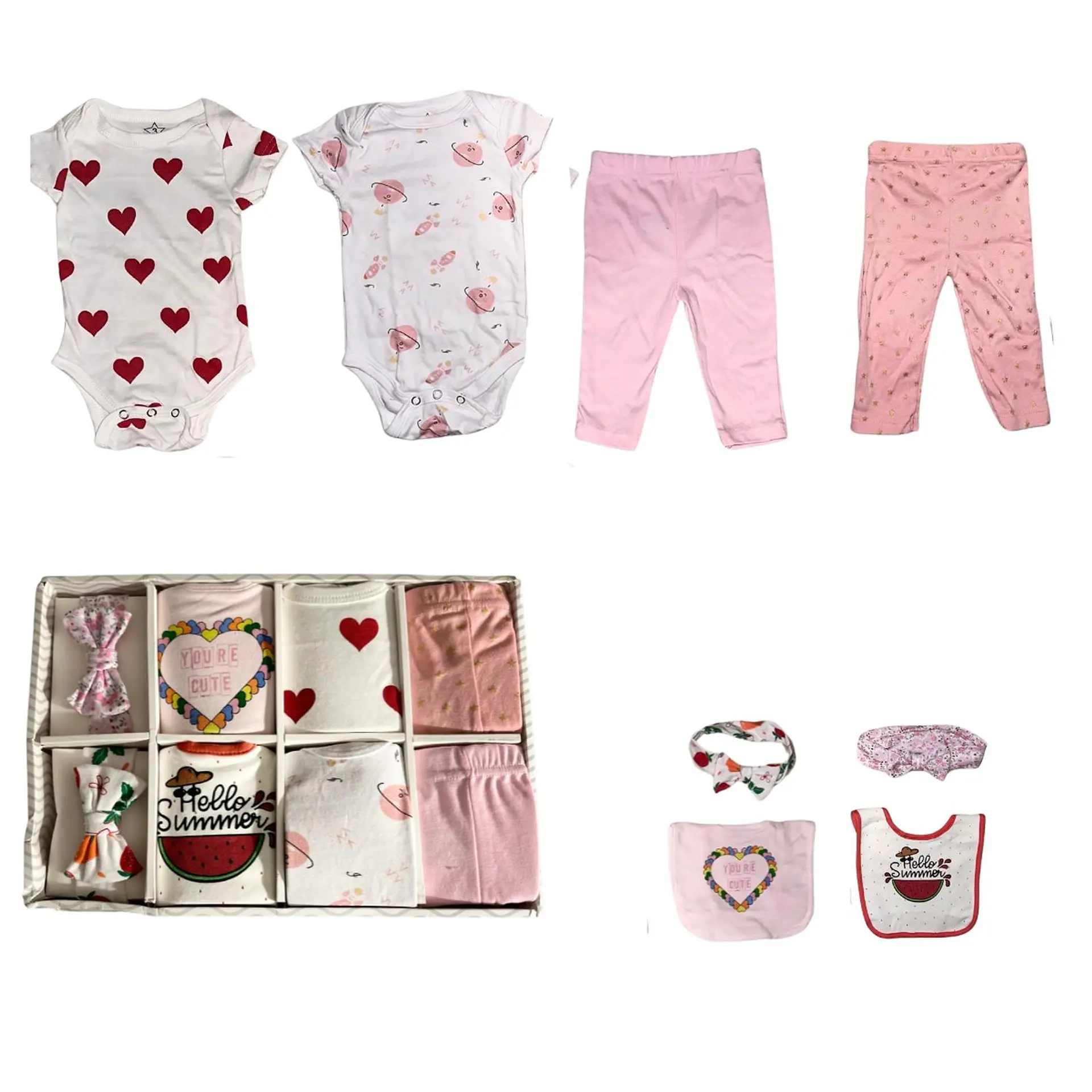 Set Bebe Ajuar Recien Nacido En Caja Regalo 8 Piezas Niñ 3