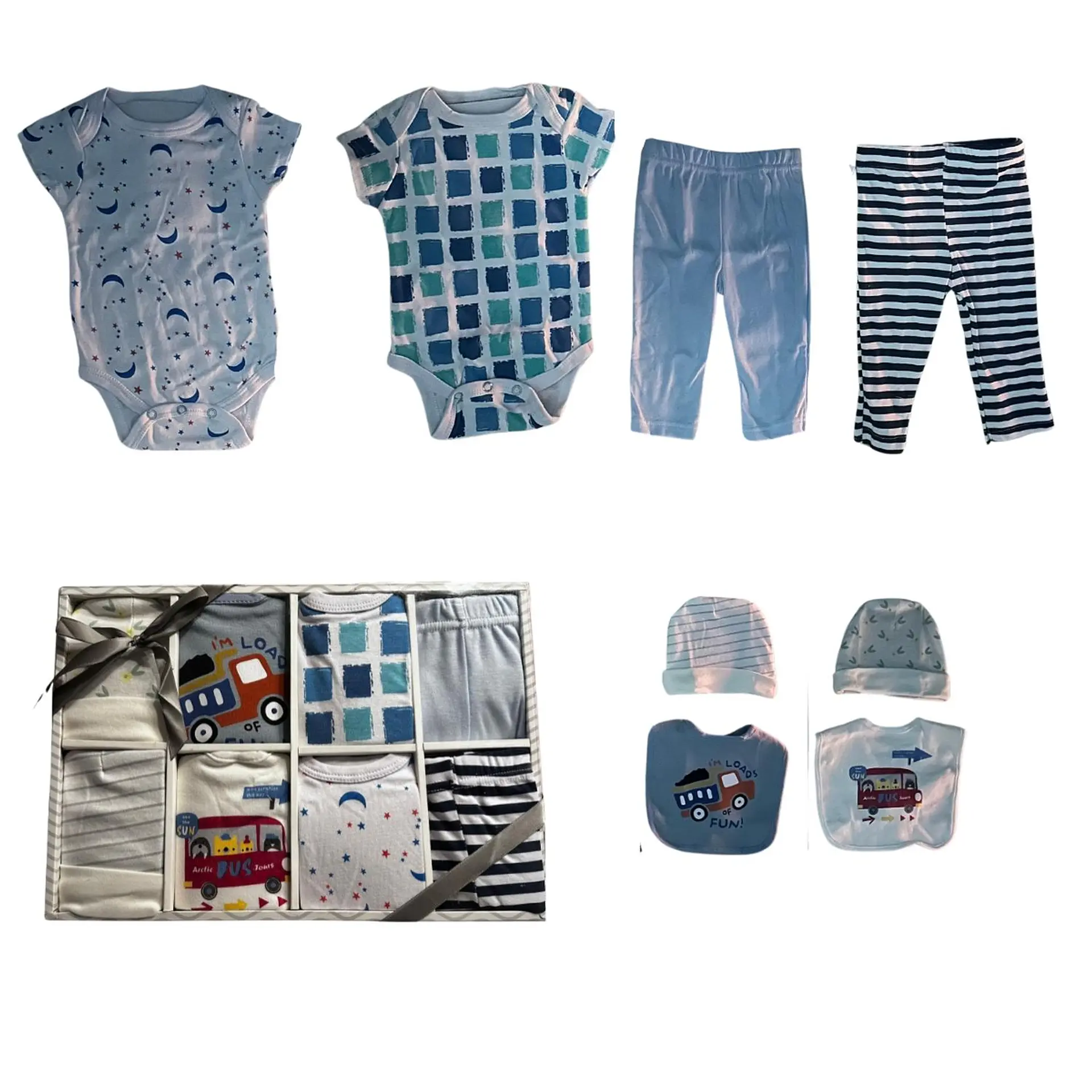 Set Bebe Ajuar Recien Nacido En Caja Regalo 8 Piezas Niñ 3