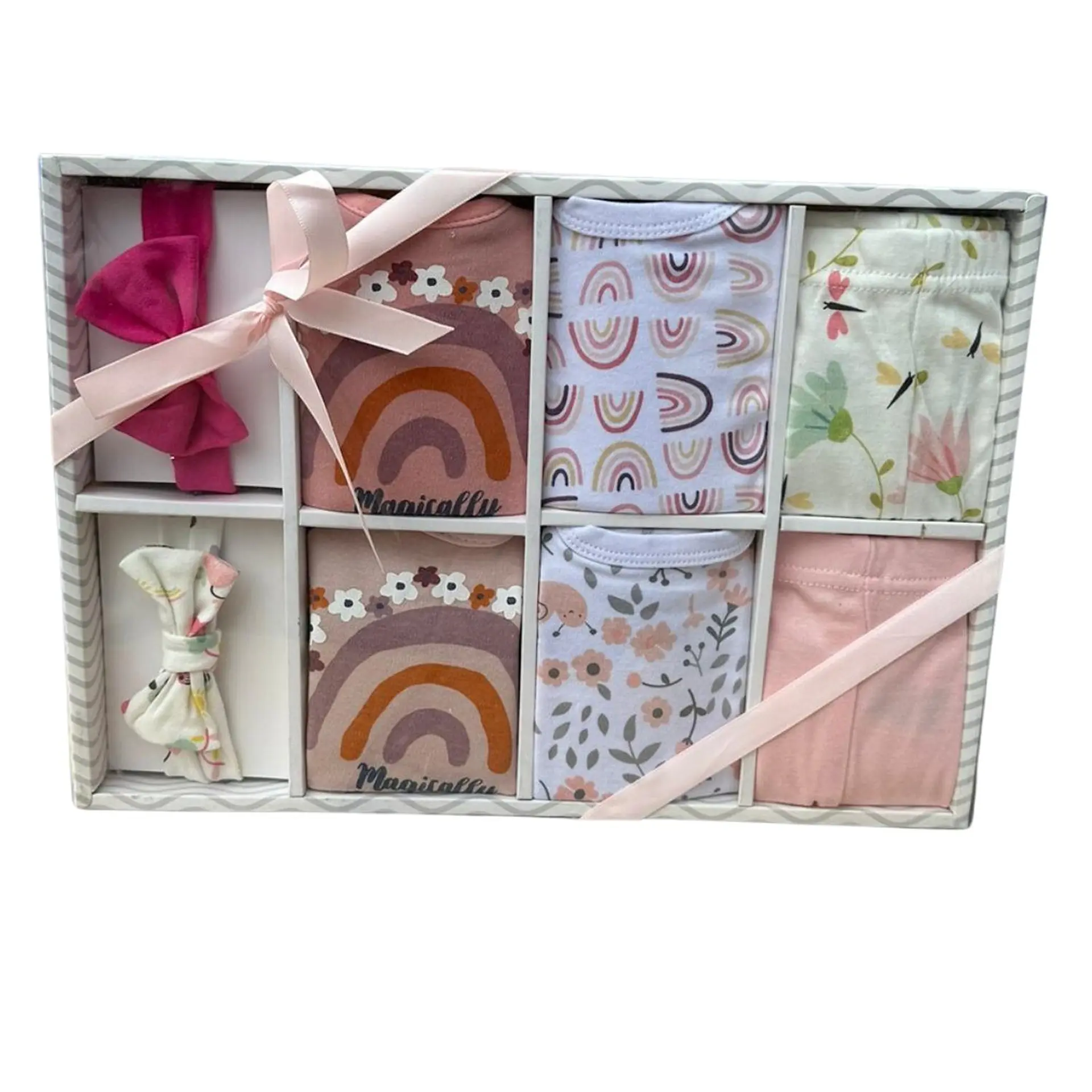 Set Bebe Ajuar Recien Nacido En Caja Regalo 8 Piezas Niñ 6
