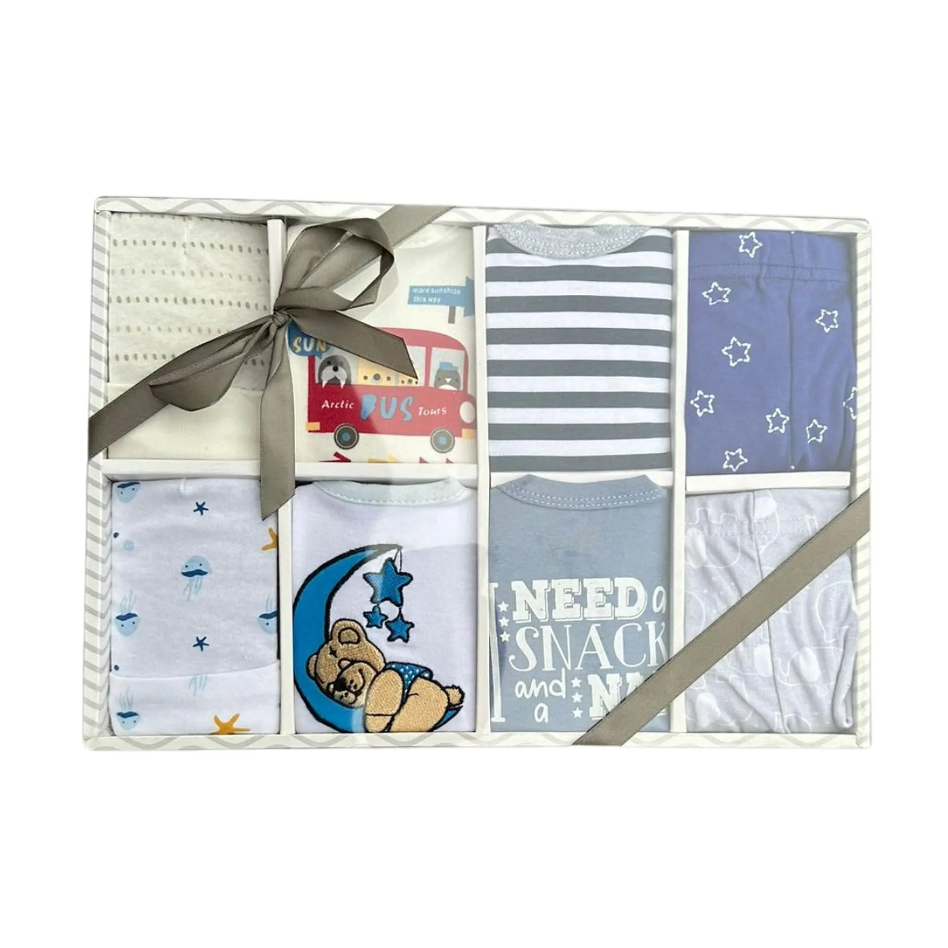Set Bebe Ajuar Recien Nacido En Caja Regalo 8 Piezas Niñ 6