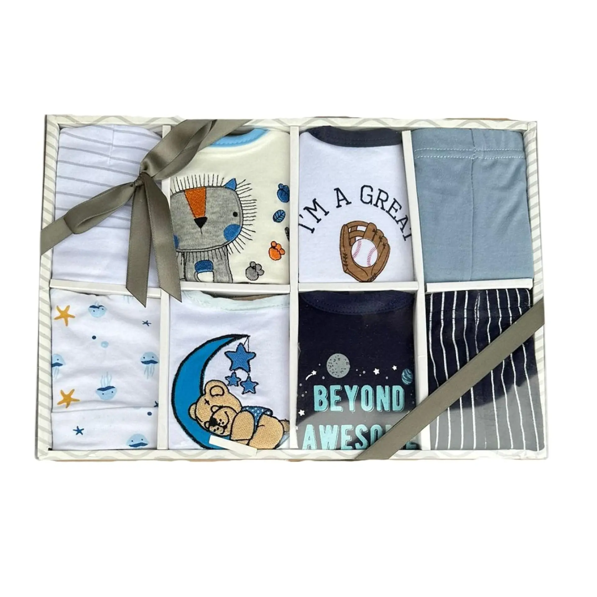 Set Bebe Ajuar Recien Nacido En Caja Regalo 8 Piezas Niñ 7