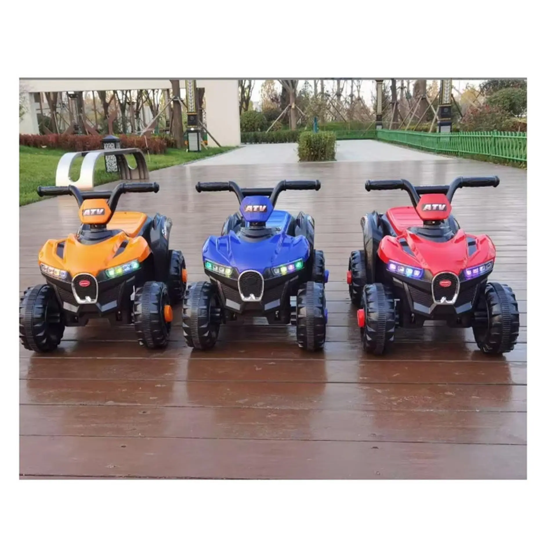 Moto Batería Eléctrico Infantil Terra Naranja Juguete  8