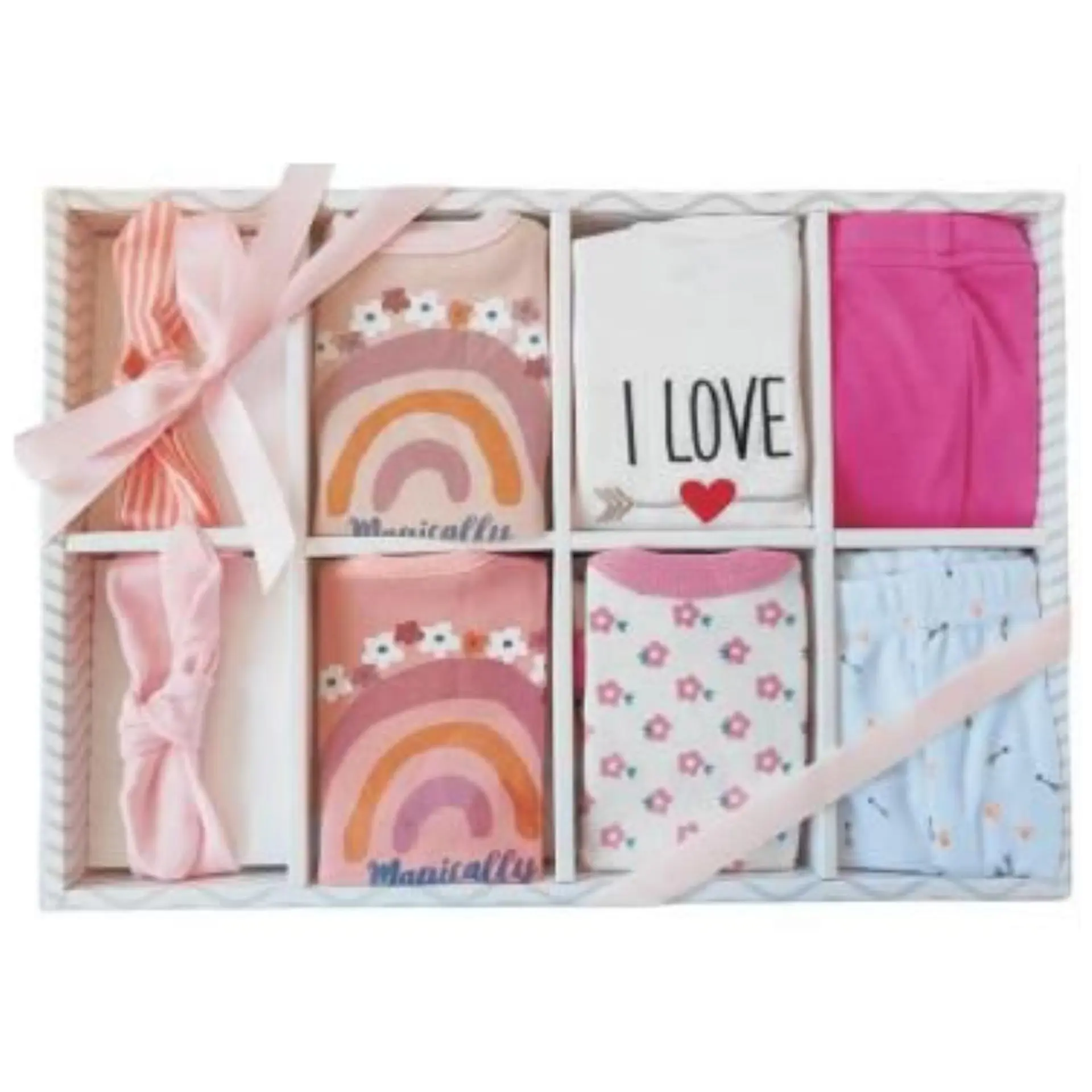 Set Bebe Ajuar Recien Nacido En Caja Regalo 8 Piezas Niñ 9