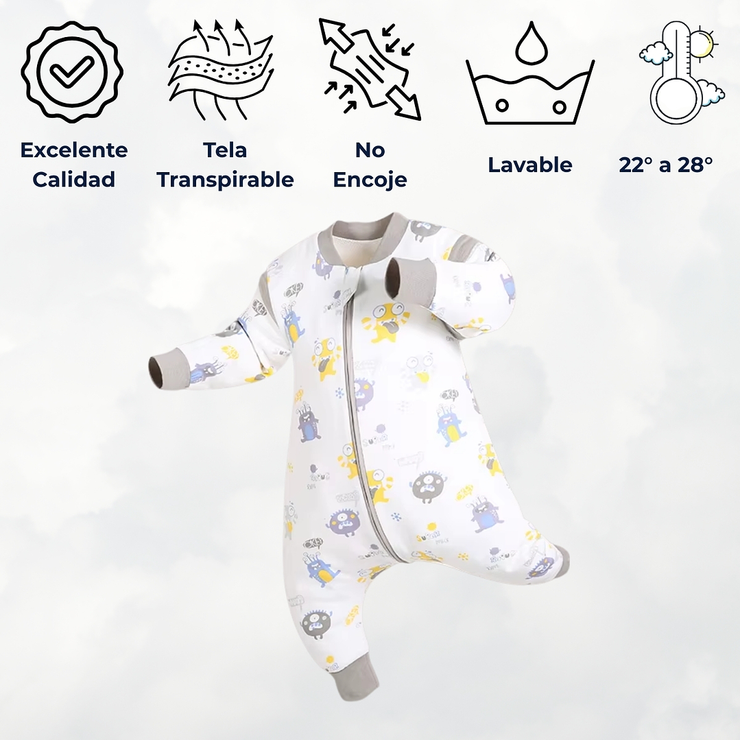 Saquito De Dormir Bebe Pijama Algodon Tog 1.0 Virus 7