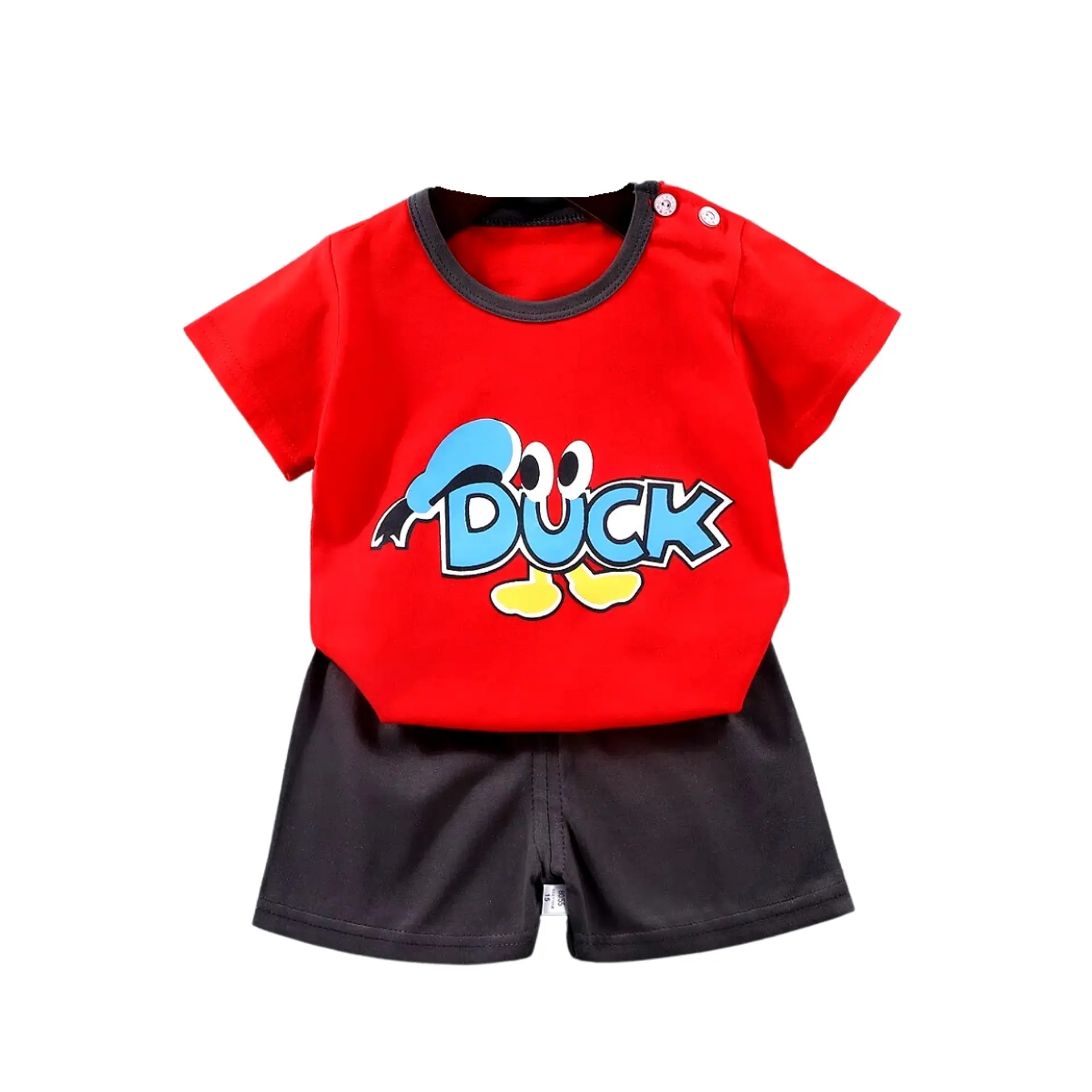 Polera Short Niño Conjunto Algodon Verano Duck 2