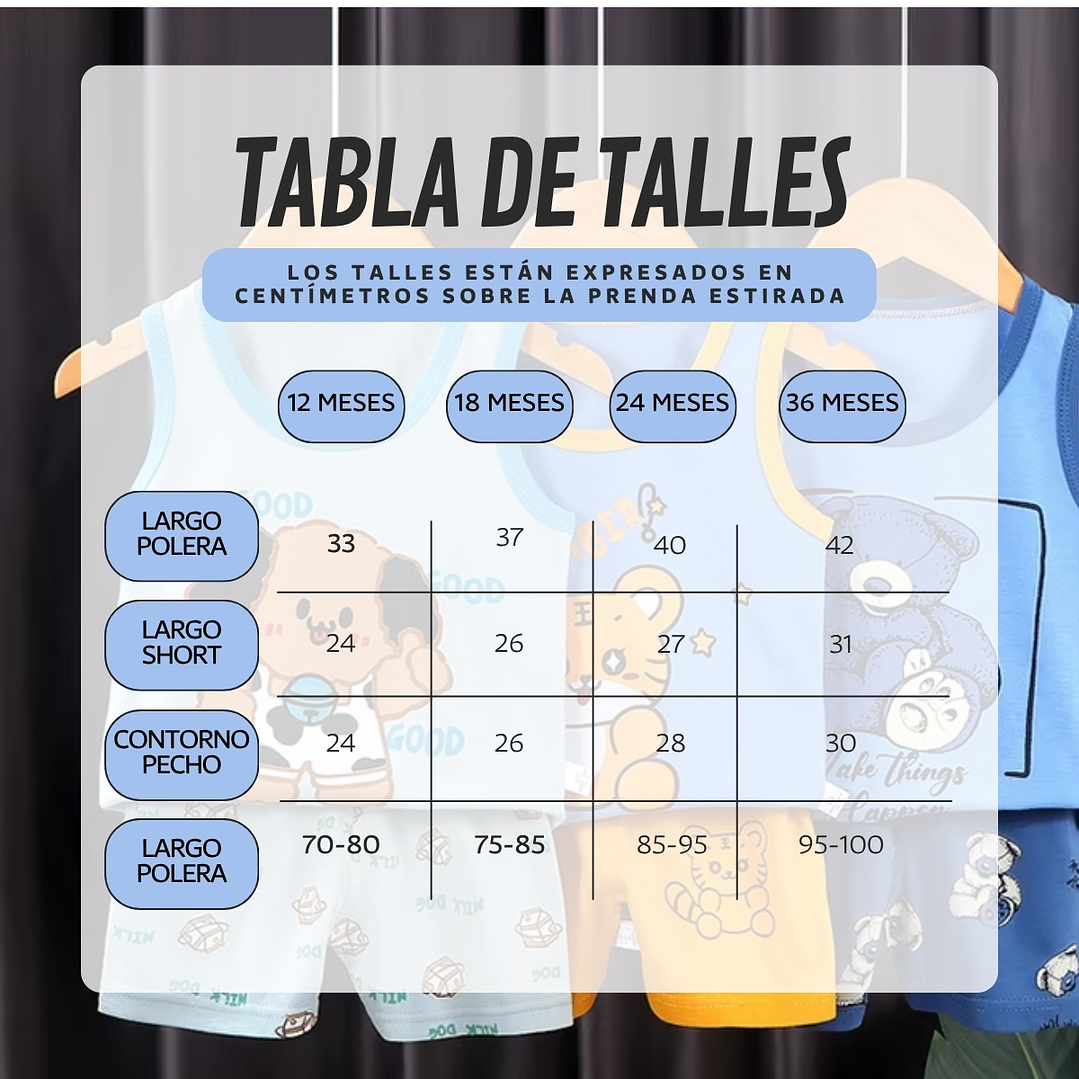 Polera Short Niño Conjunto Algodon Verano Yakare 4