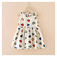 Vestido Niña Sin Mangas Algodon Verano Estampado Corazon - Miniatura 1
