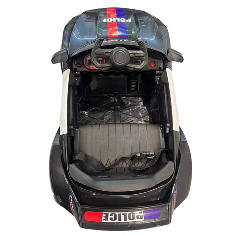 Auto Batería Eléctrico Infantil Policia Juguete 