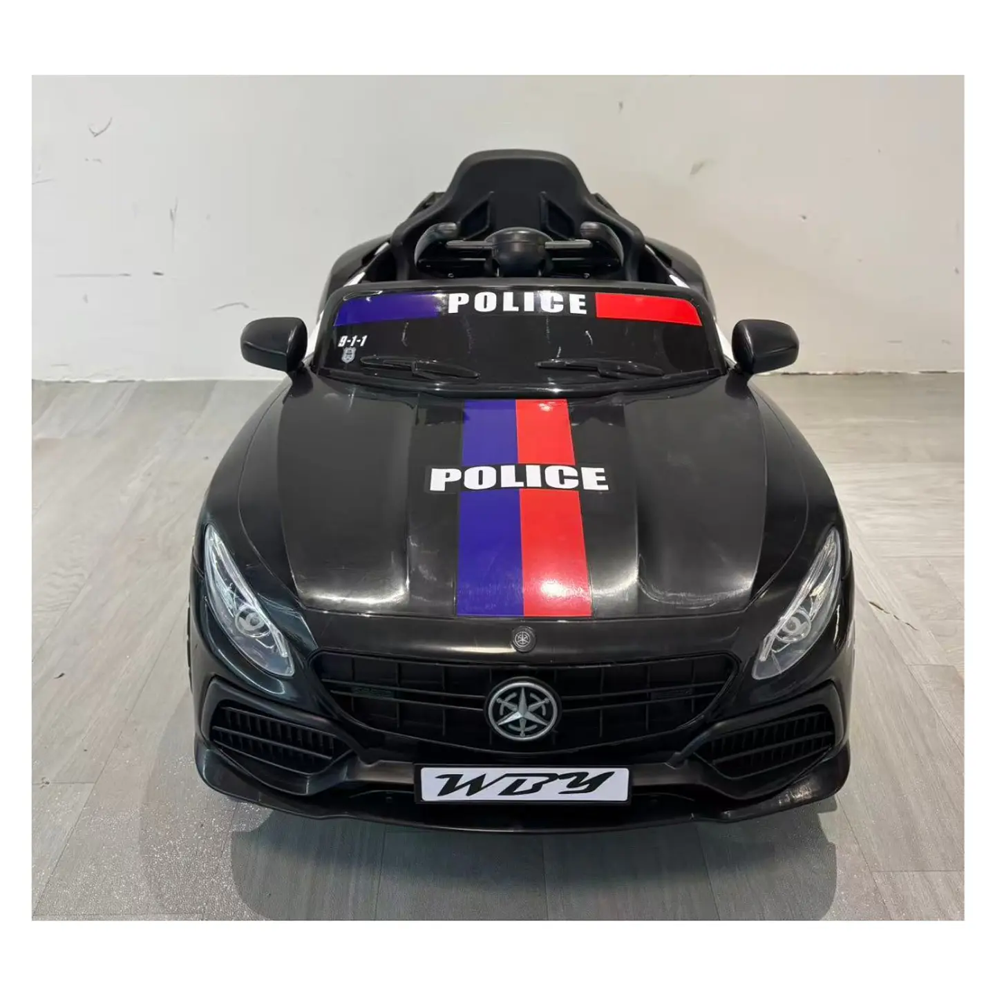 Auto Batería Eléctrico Infantil Policia Juguete  7