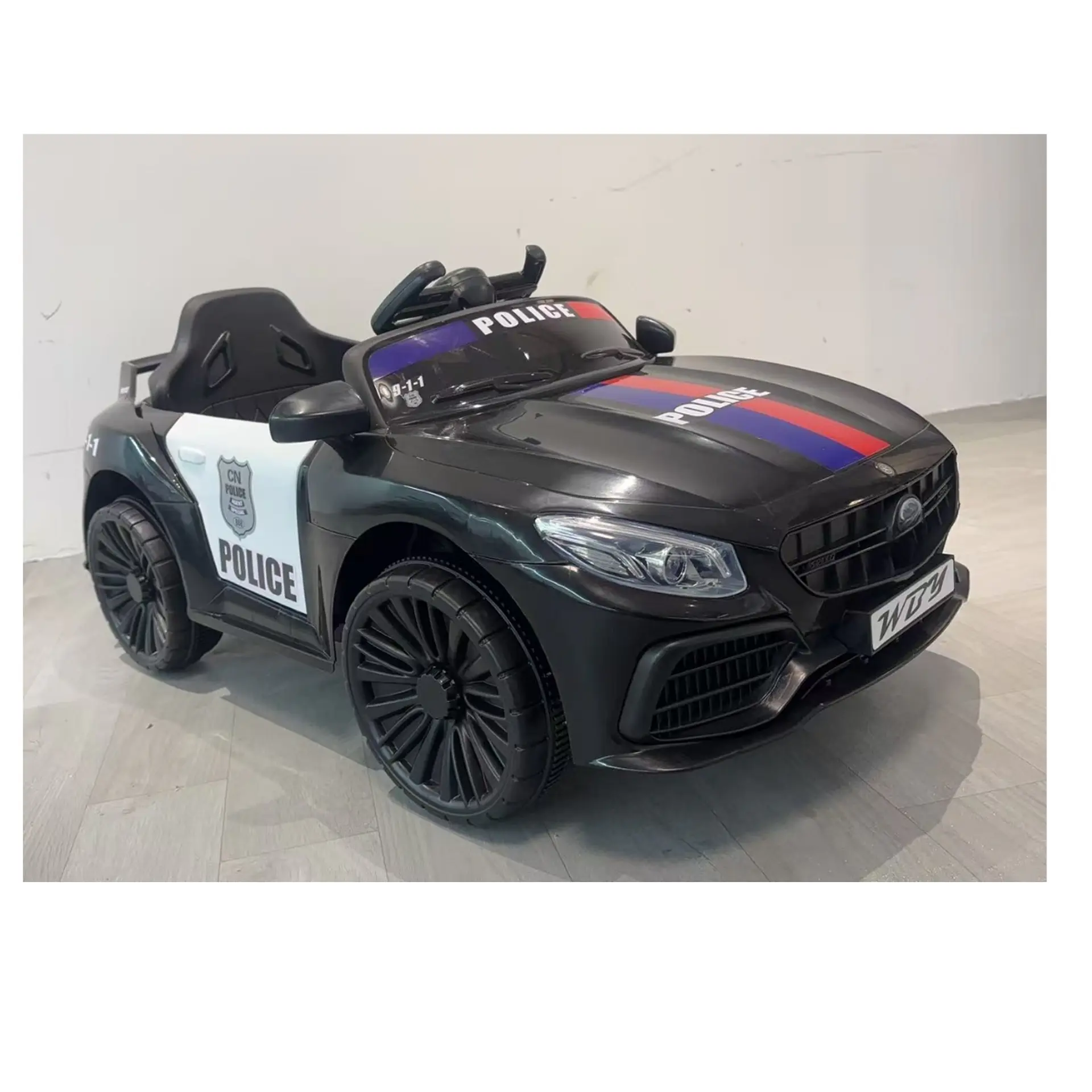 Auto Batería Eléctrico Infantil Policia Juguete  1