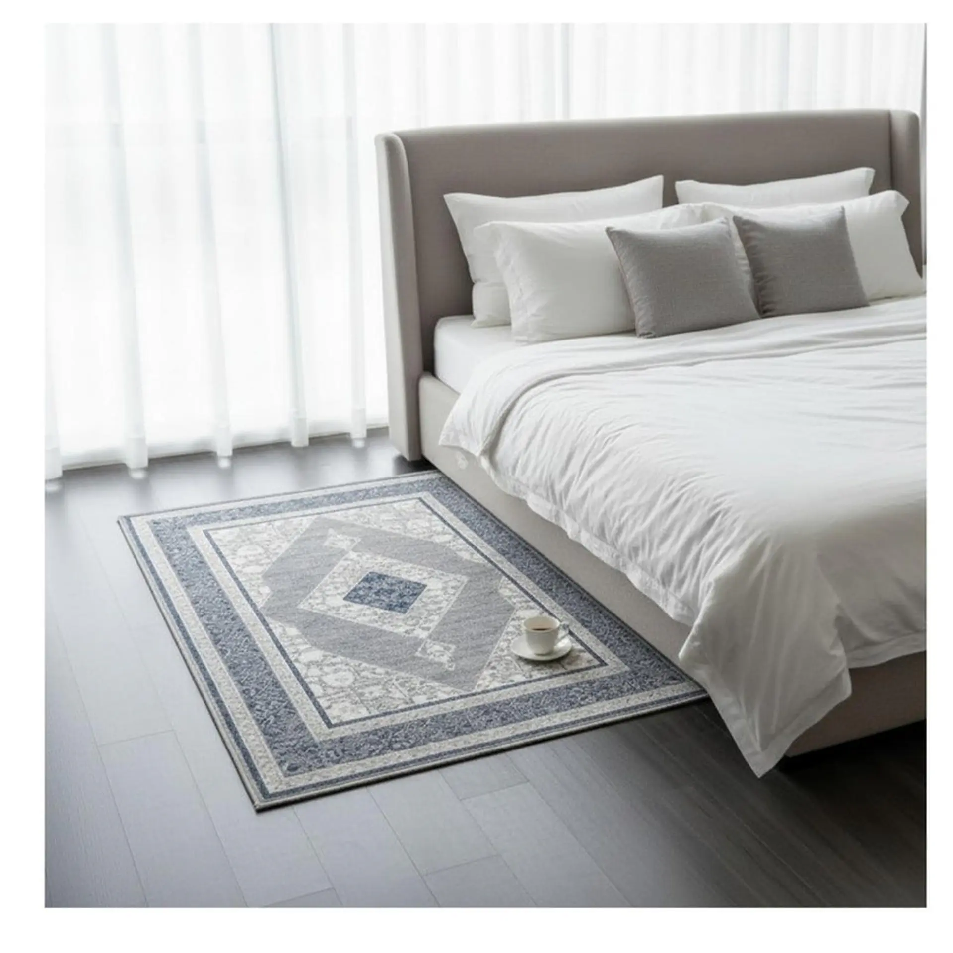 Alfombra Bajada Cama Estampada 60x100 cm Tarragona 1