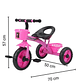 Triciclo Infantil Bici Con Canastos y Cintas Rosado - Miniatura 6
