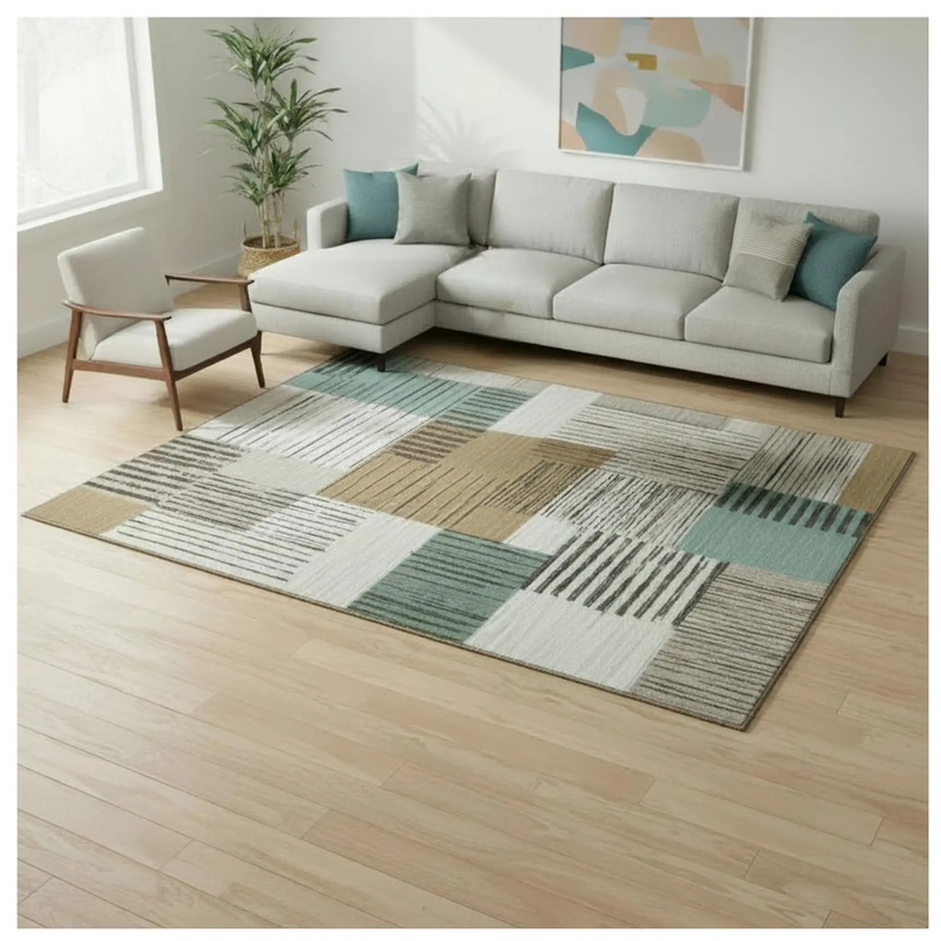 Alfombra Living Estampada 120x160 cm Murano 1