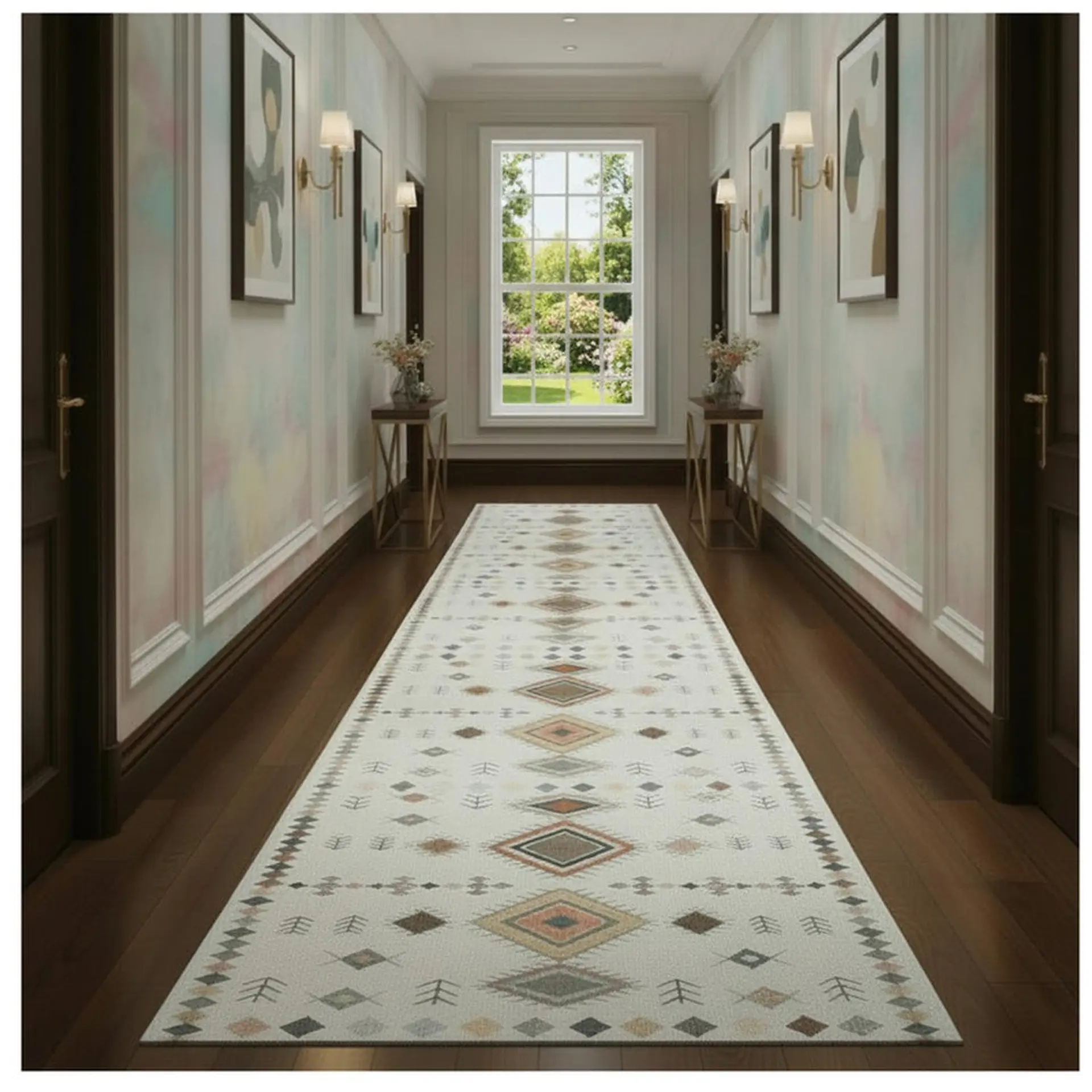 Alfombra Pasillo Estampada 60x260 cm Palazzo 1