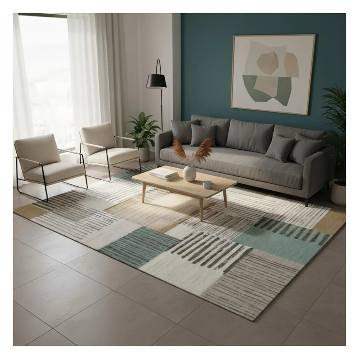 Alfombra Living Sala Estar 120x160 cm Murano 2