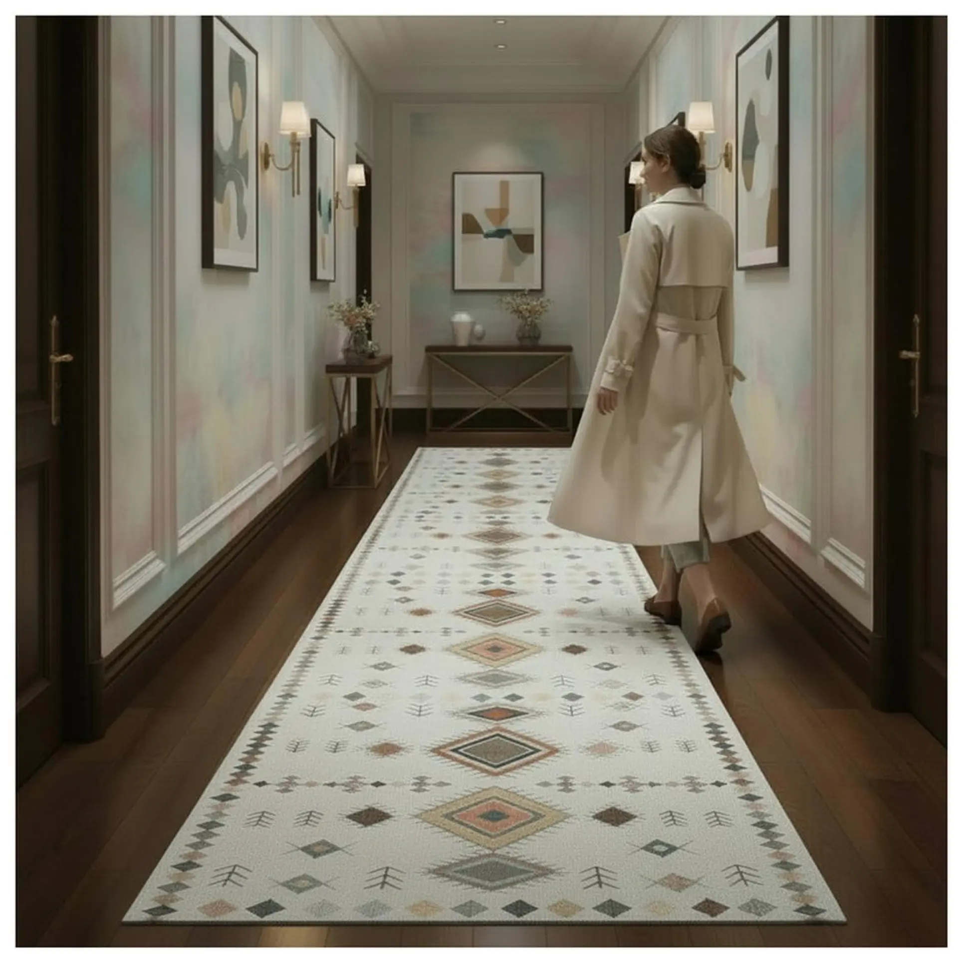 Alfombra Pasillo Estampada 60x260 cm Palazzo 2
