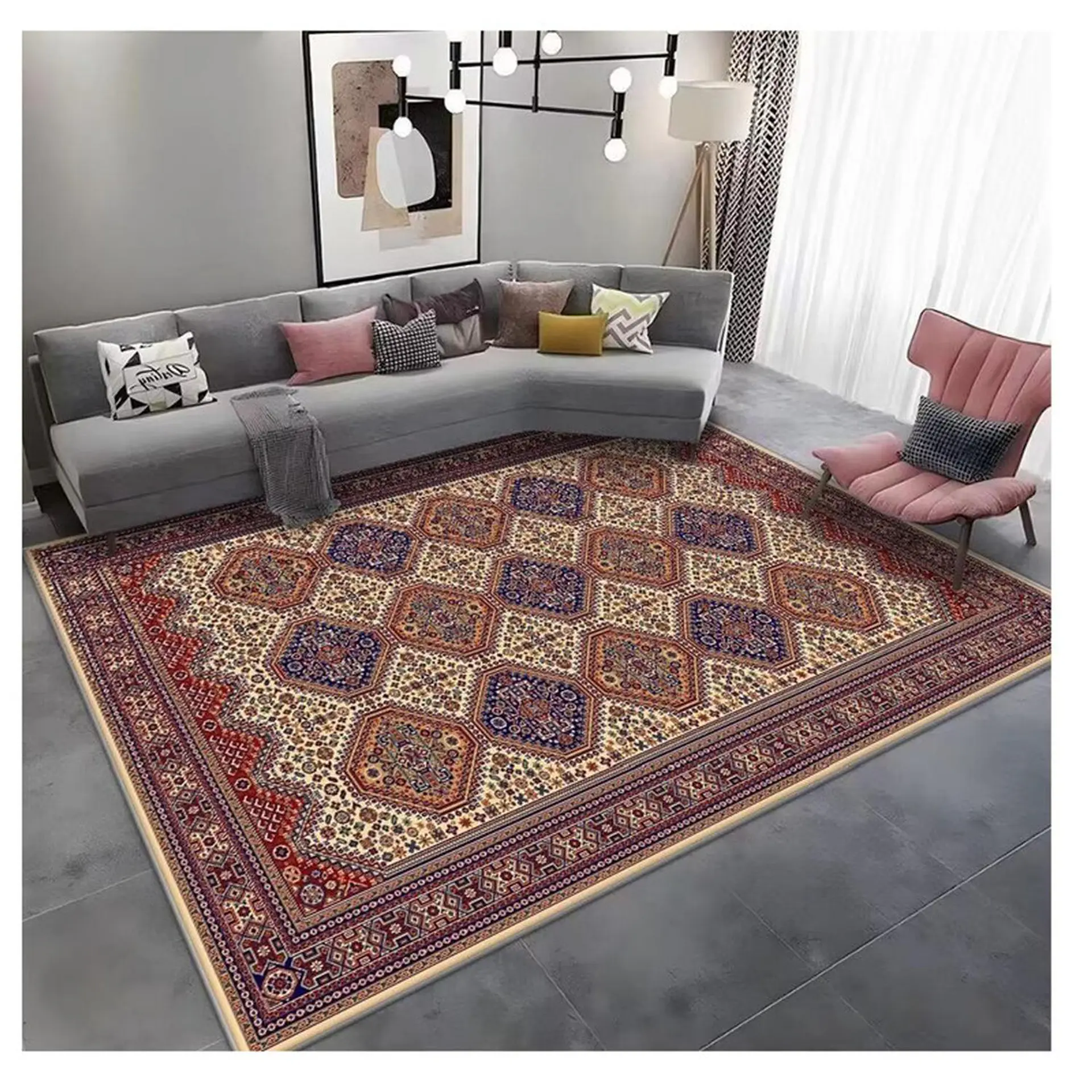 Alfombra Living Grande Estampada 150x200 cm Bodrum 2