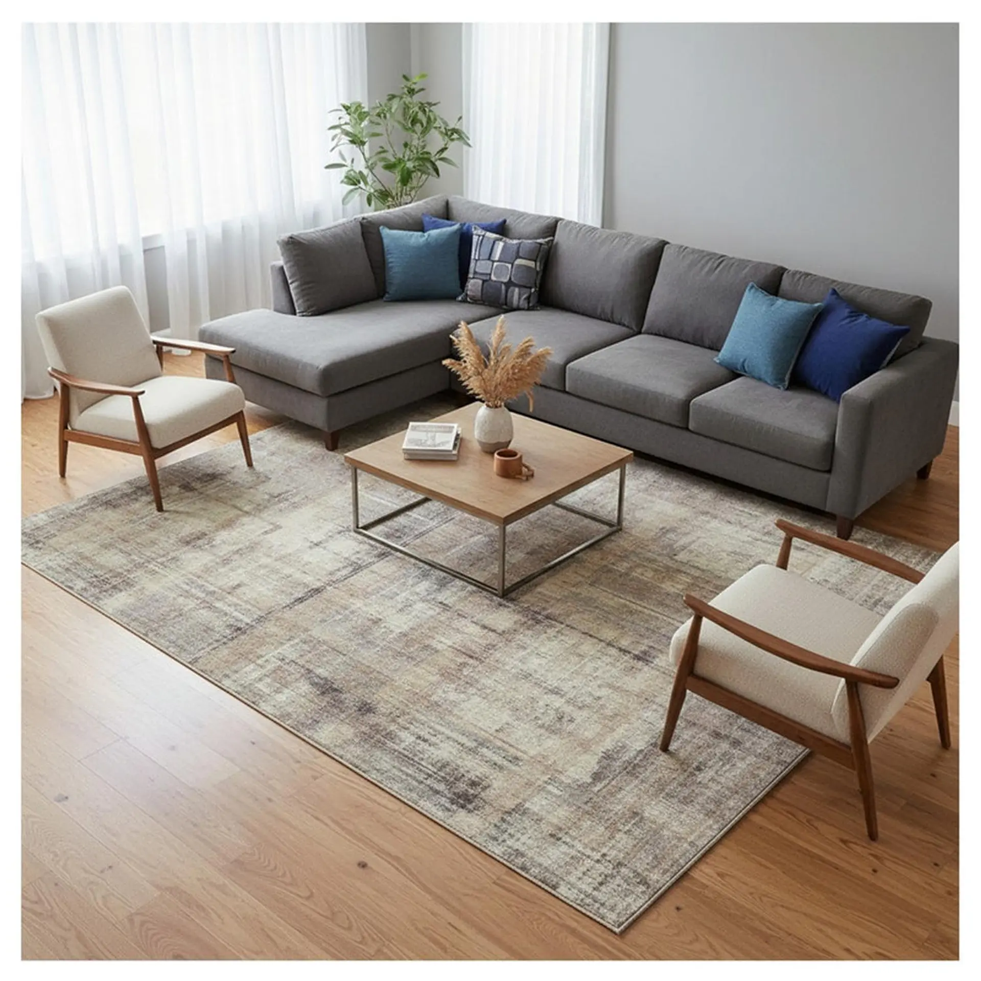 Alfombra Living Estampada 120x160 cm Burano 2