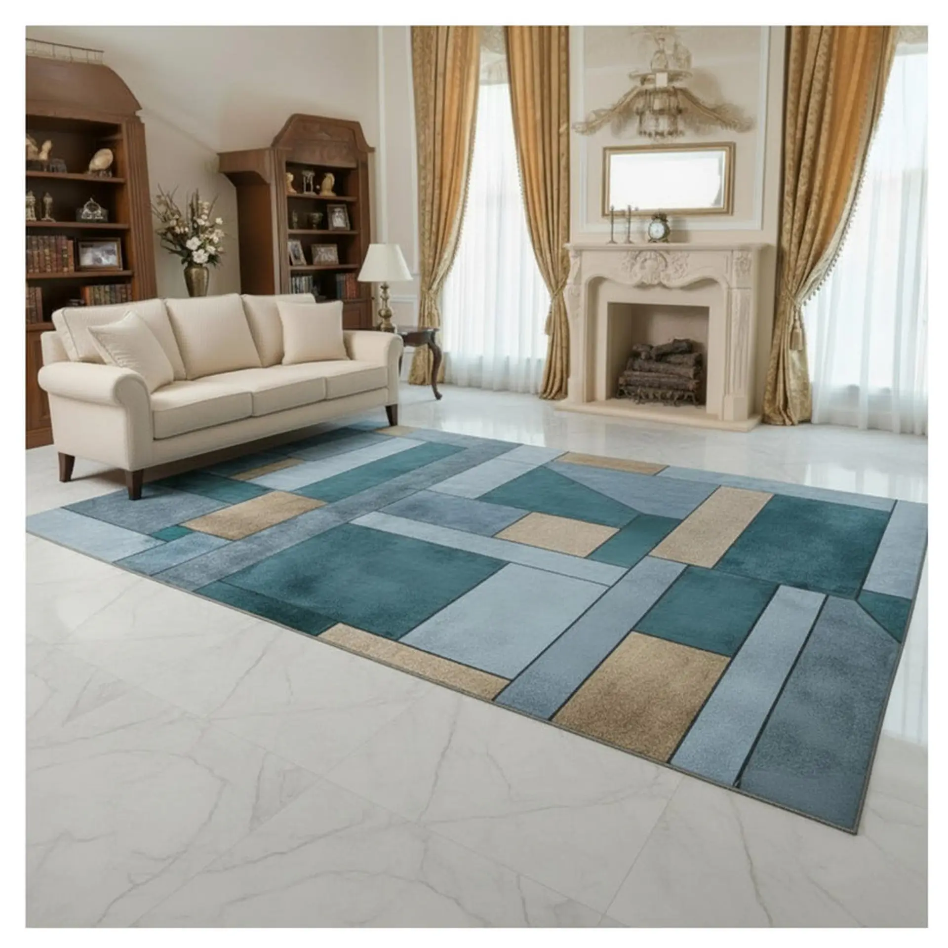 Alfombra Living Estampada 120x160 cm San Remo 1