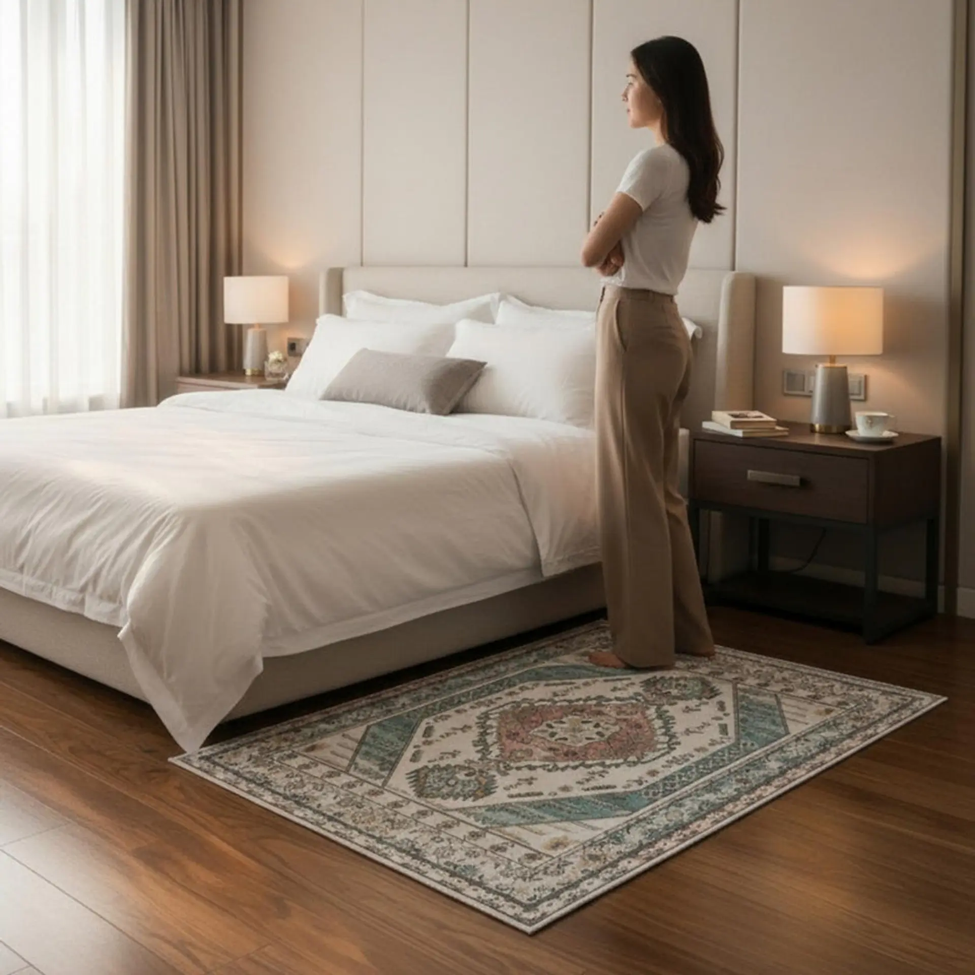 Alfombra Bajada Cama Estampada 60x100 cm Zaragoza 2
