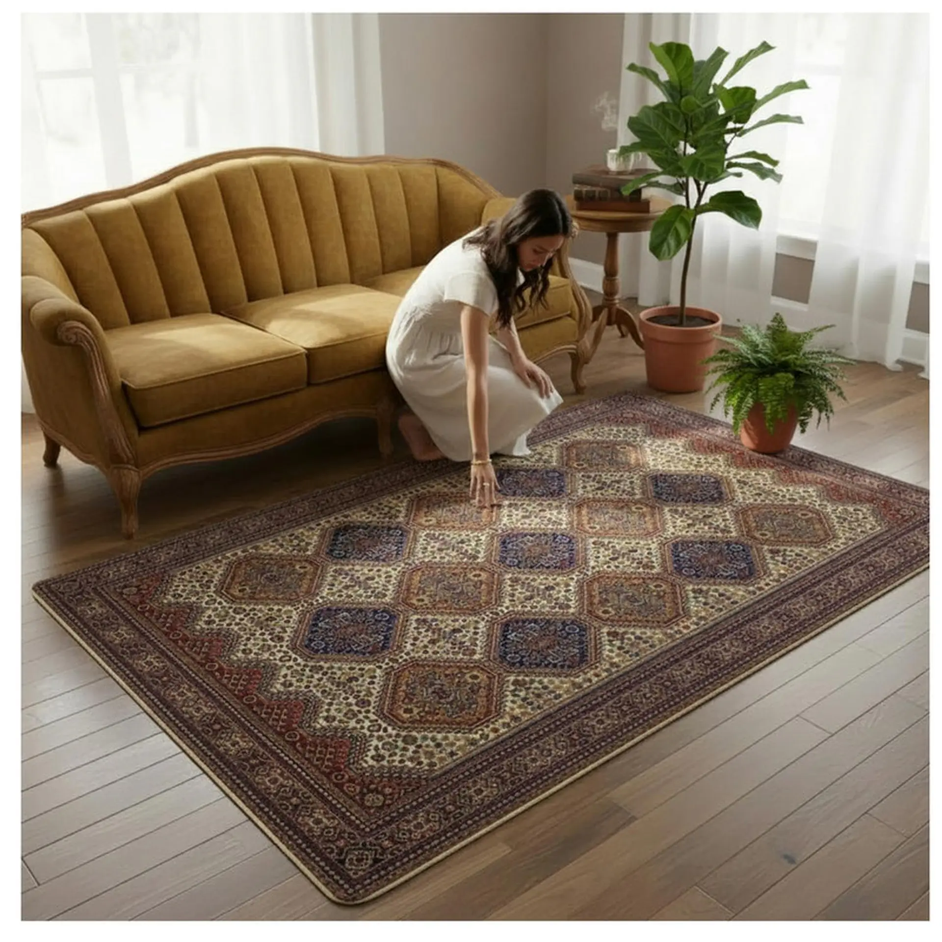 Alfombra Living Grande Estampada 150x200 cm Bodrum 3