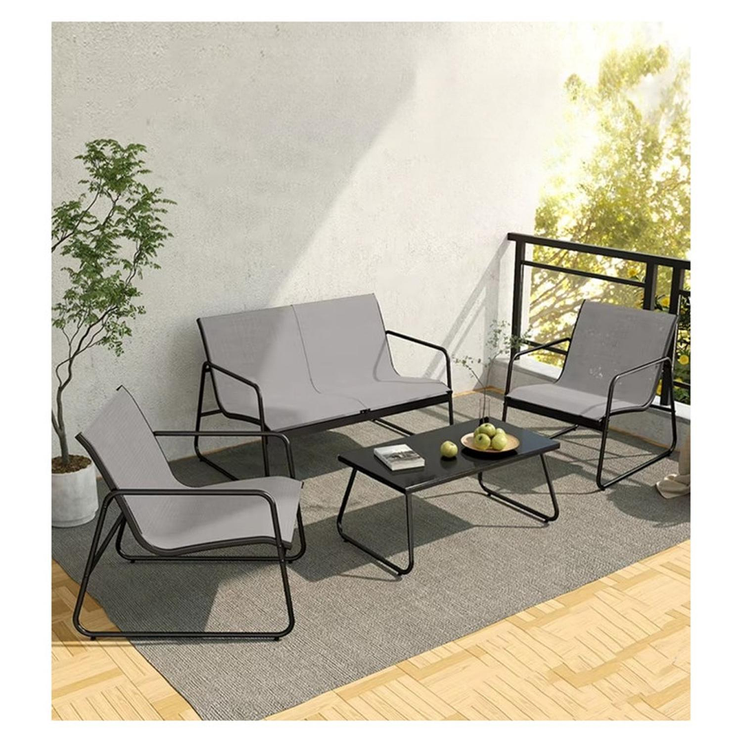 Juego De Terraza Living Malla Saint Andrew 4 Piezas Exterior 8