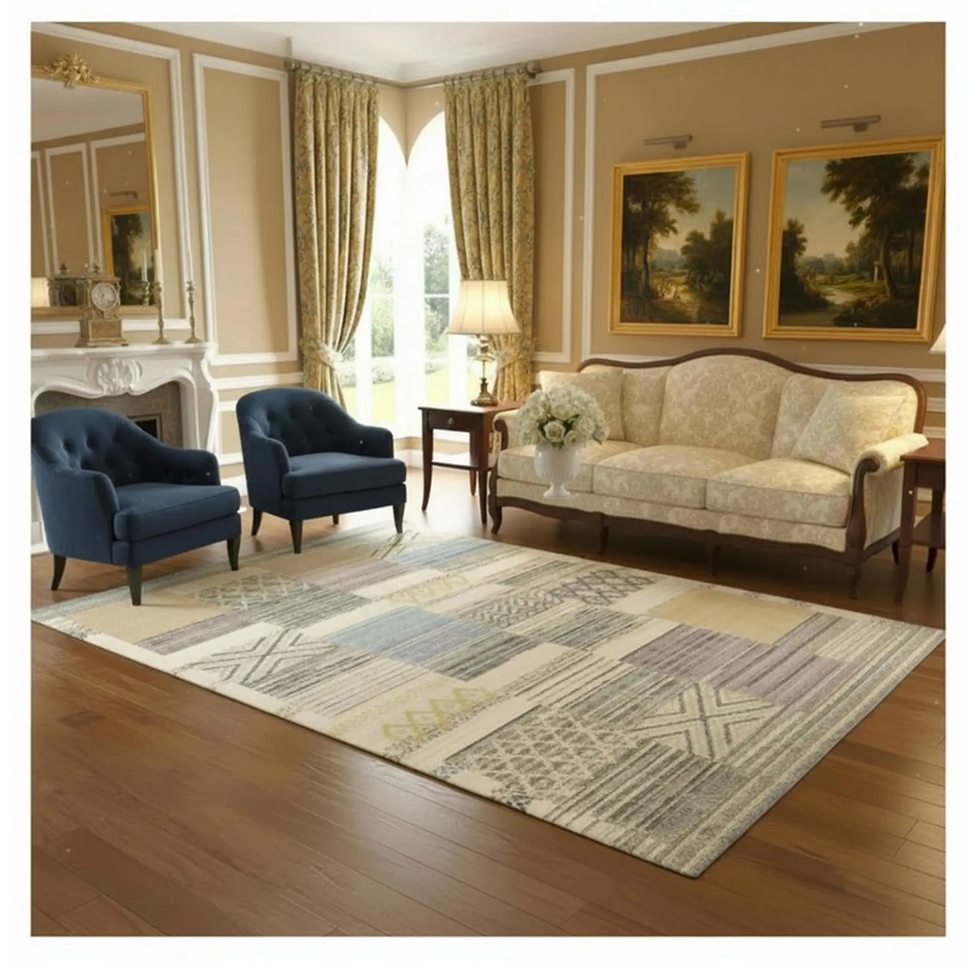 Alfombra Living Estampada 120x160 cm Tironi 1