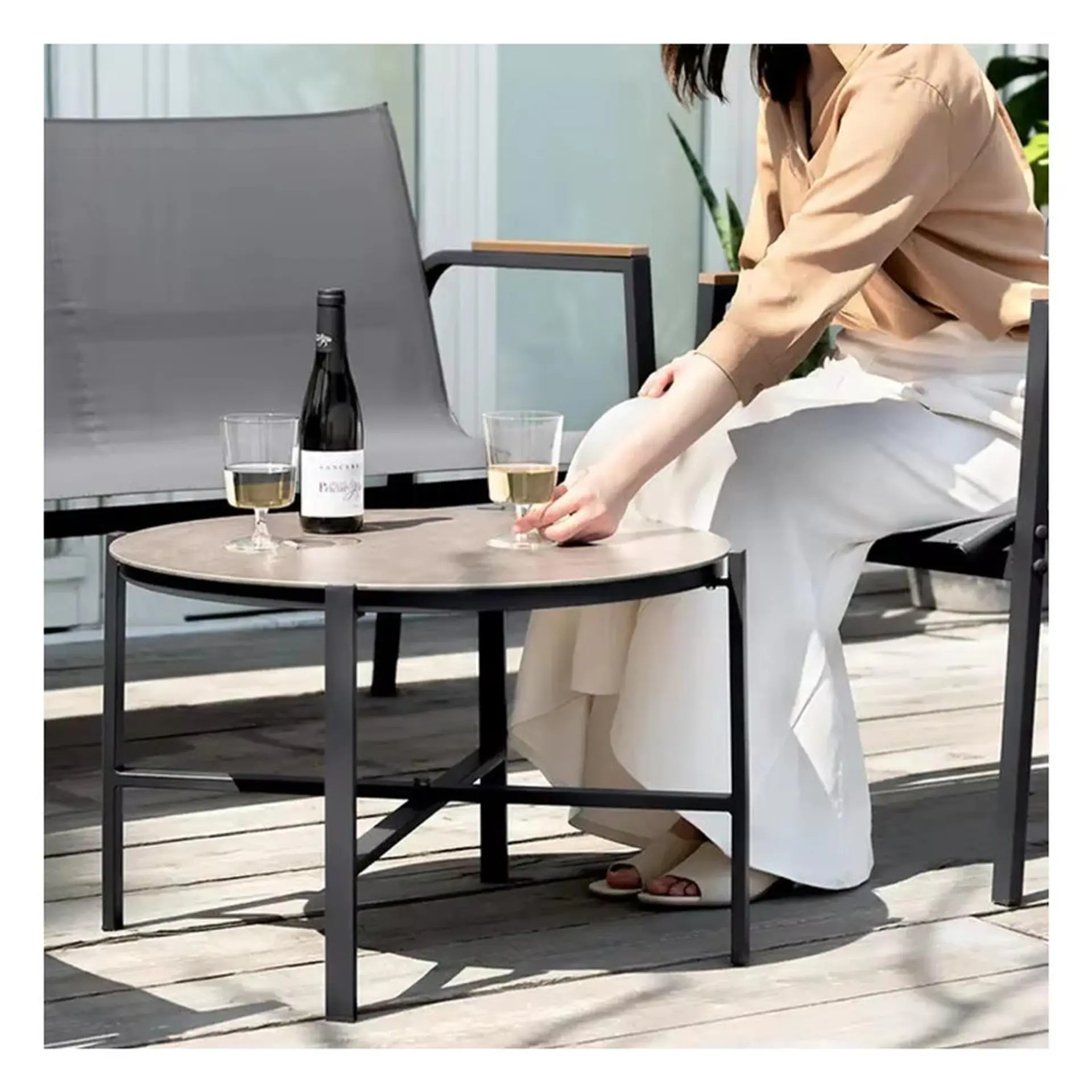 Juego De Terraza Living Malla Saint Thomas 4 Piezas Exterior 6